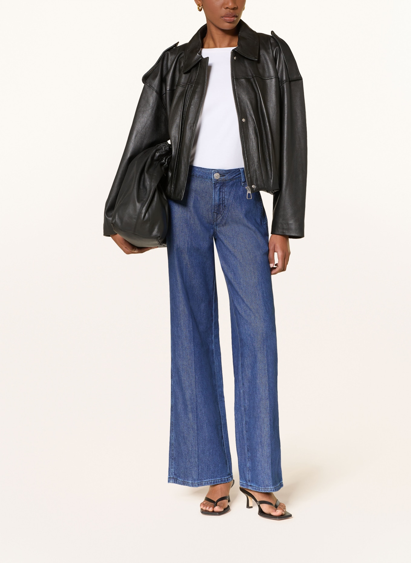 TRUE RELIGION Wide Leg Jeans LAUREN: 4646 Light Blue