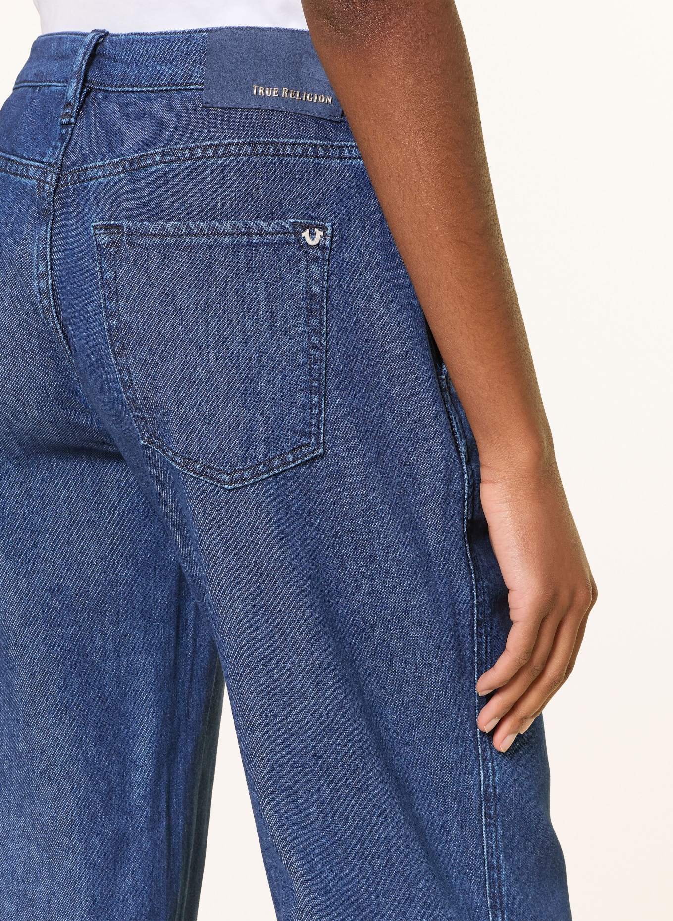 TRUE RELIGION Wide Leg Jeans LAUREN: 4646 Light Blue