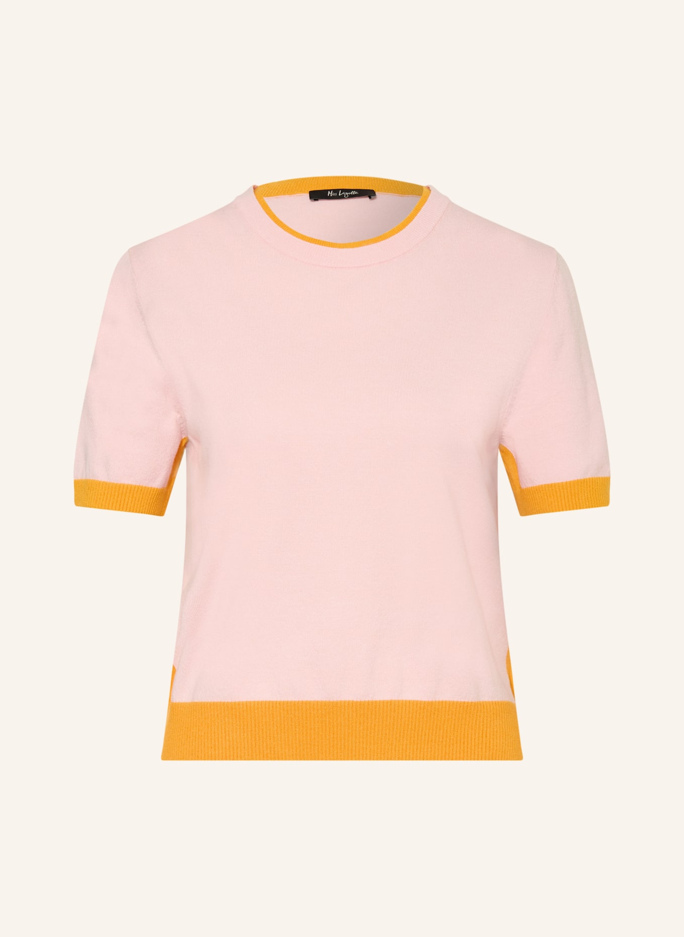 Miss Lagotte Pletené tričko: RŮŽOVÁ / TMAVĚ ORANŽOVÁ