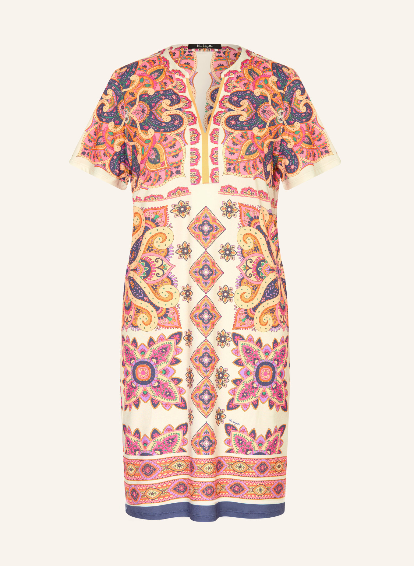 Miss Lagotte Kleid: CREME / ROSA / ORANGE