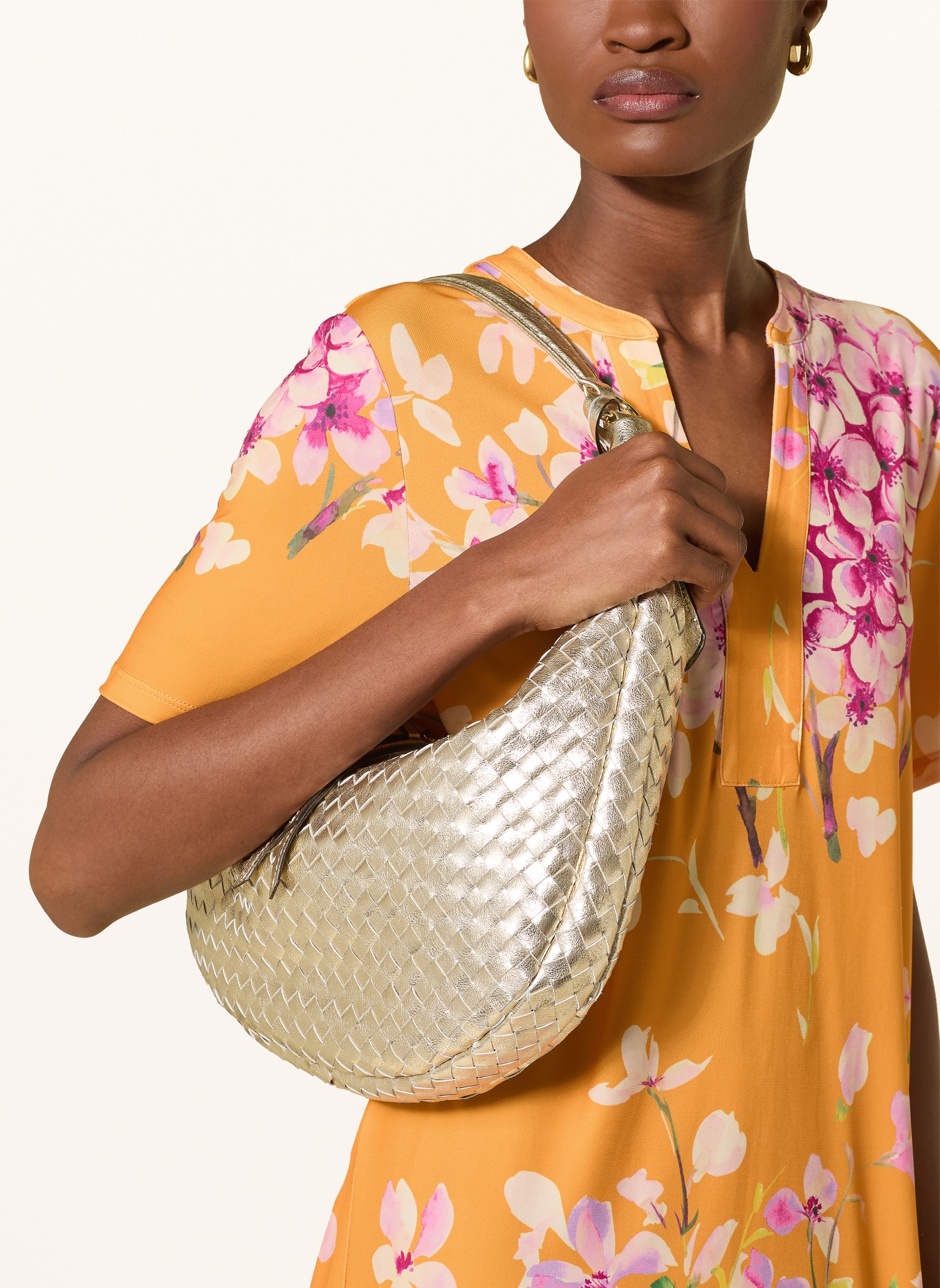 Miss Lagotte Kleid: ORANGE / CREME / PINK