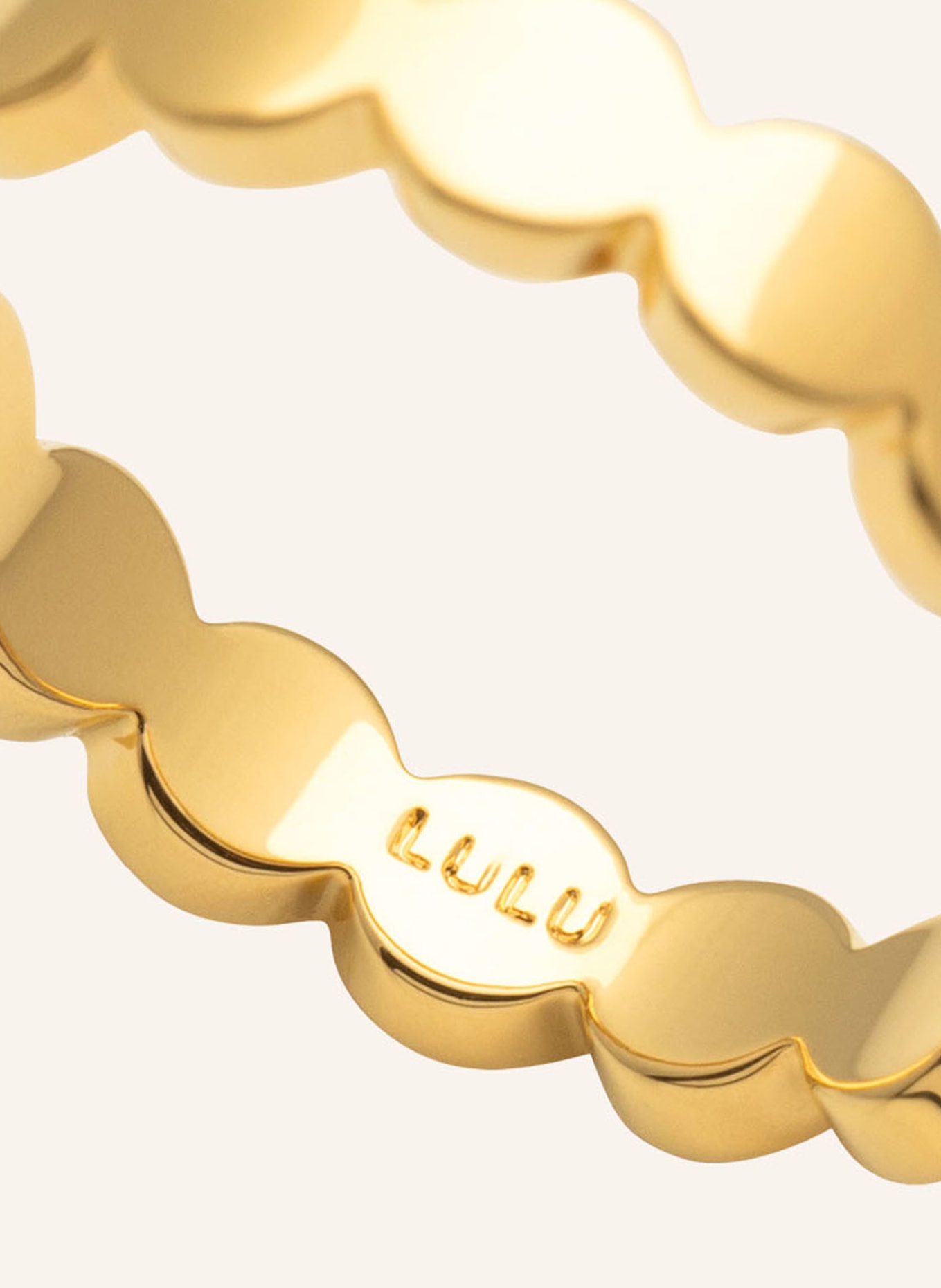 LULU Copenhagen Prsten CONNECTED CIRCLES RING: ZLATÁ