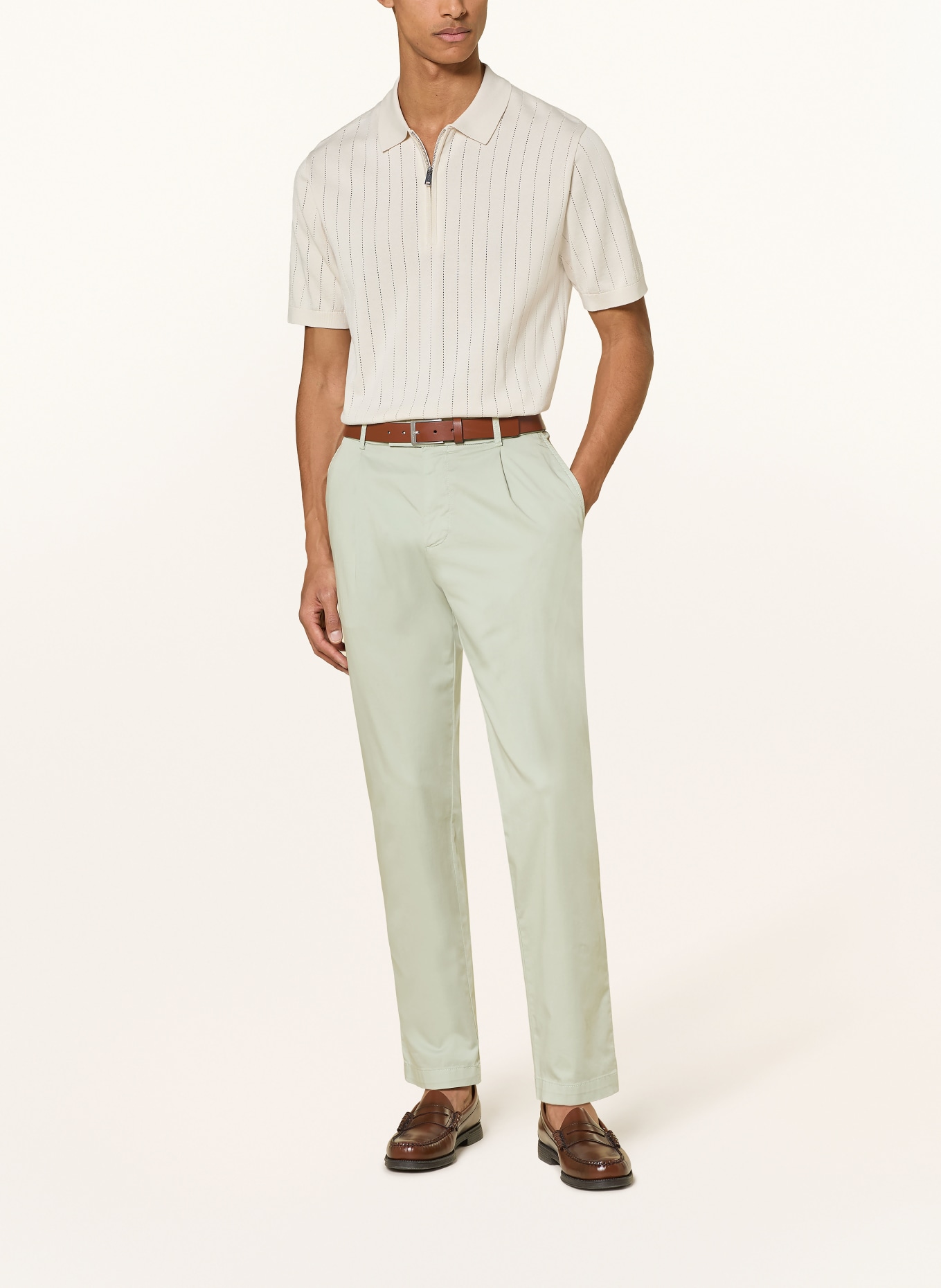 CINQUE Chino CISALTO Extra Slim Fit: HELLGRÜN