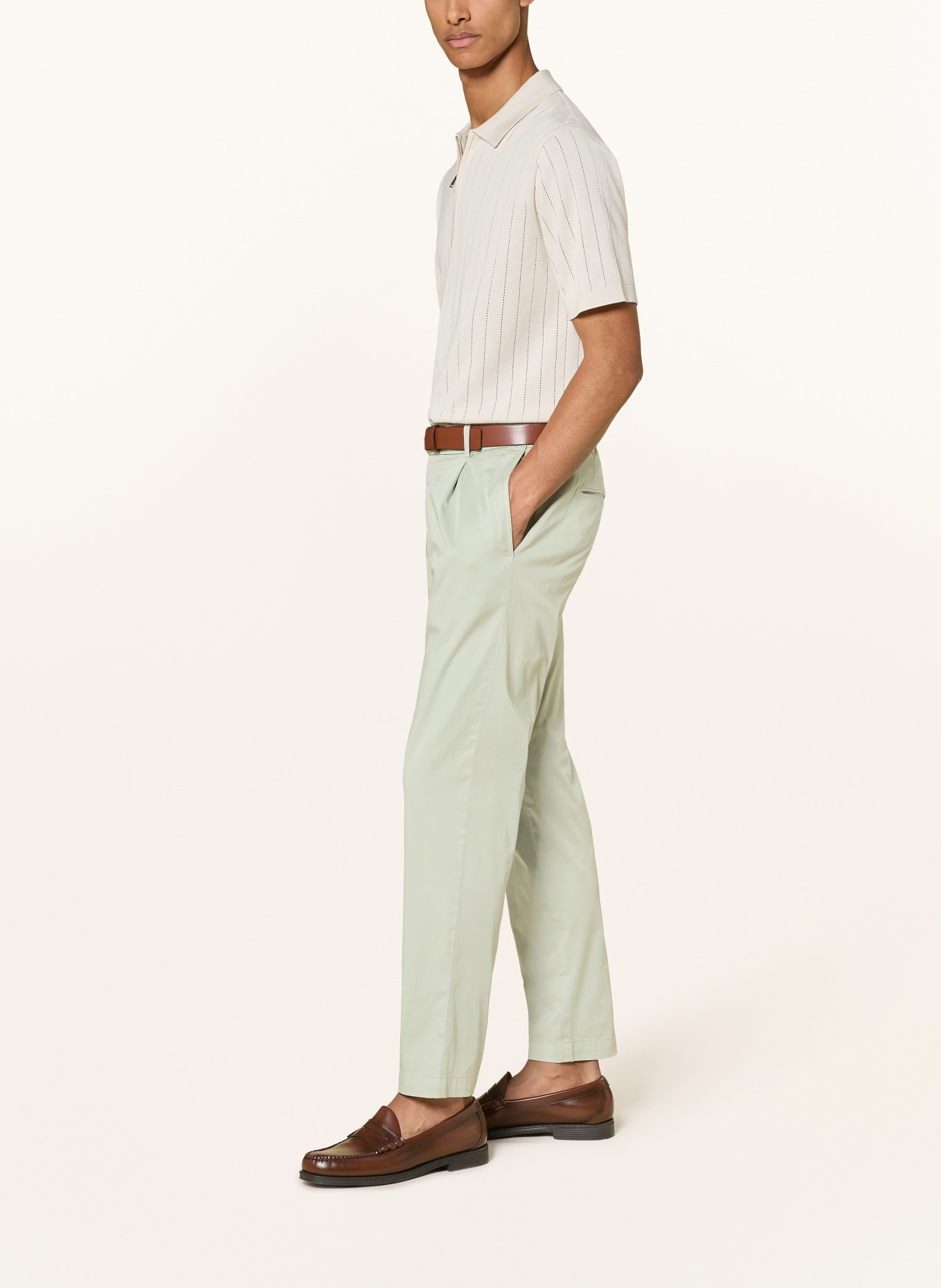 CINQUE Chino CISALTO Extra Slim Fit: HELLGRÜN