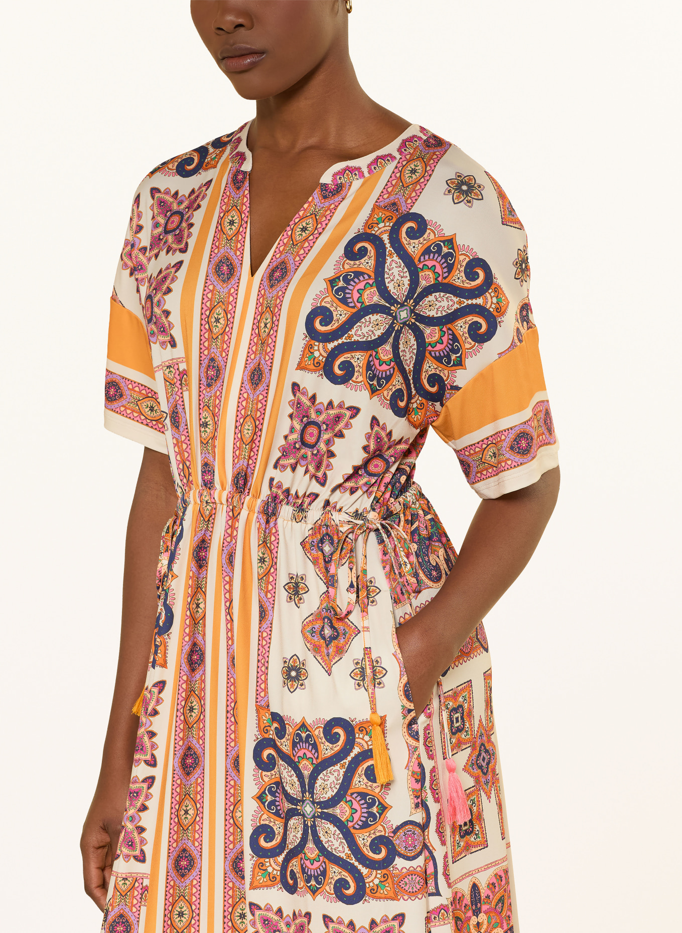 Miss Lagotte Šaty: KRÉMOVÁ / ORANŽOVÁ / TMAVĚ MODRÁ