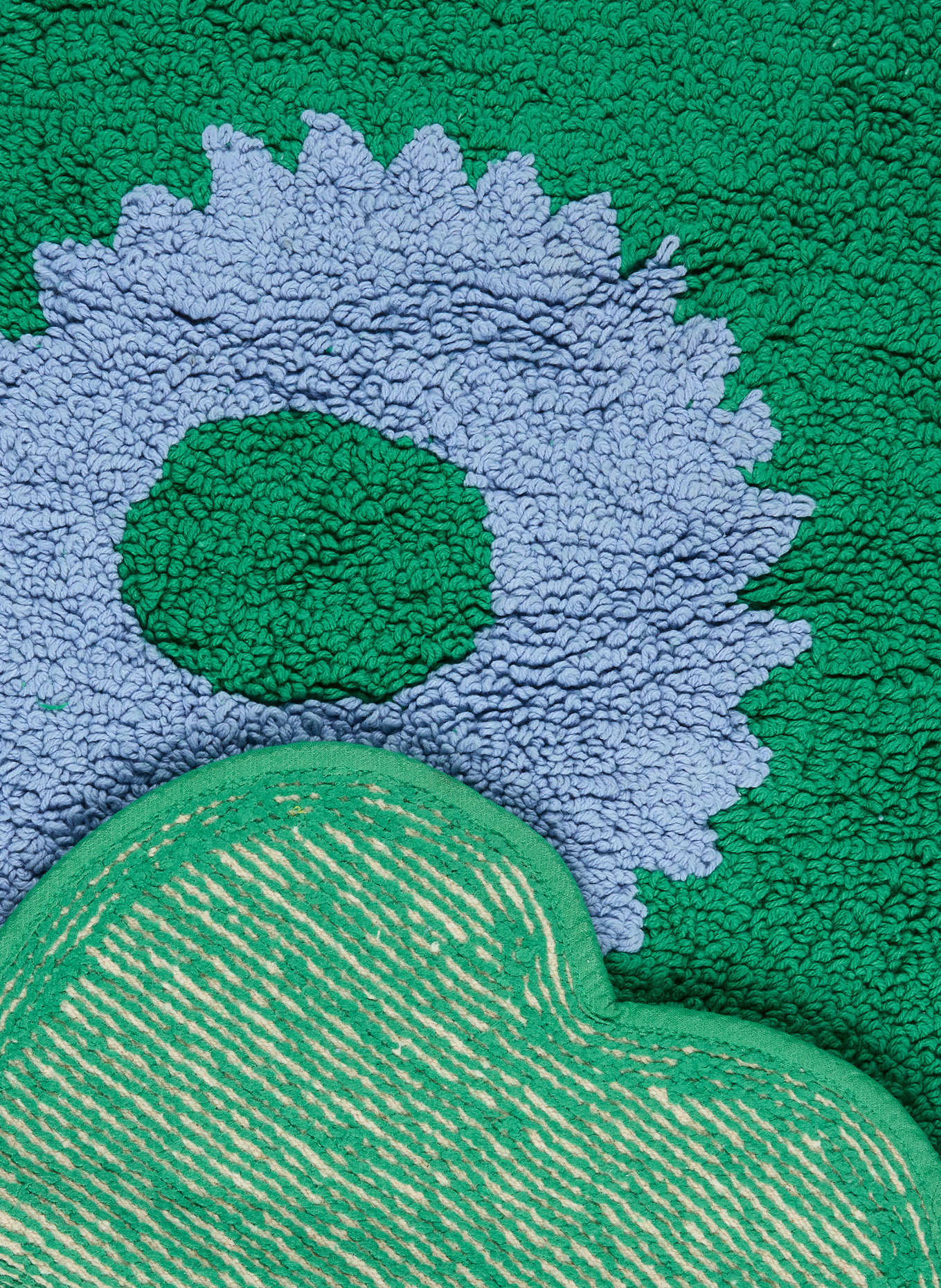 marimekko Badmat UNIKKO: GROEN / LICHTBLAUW