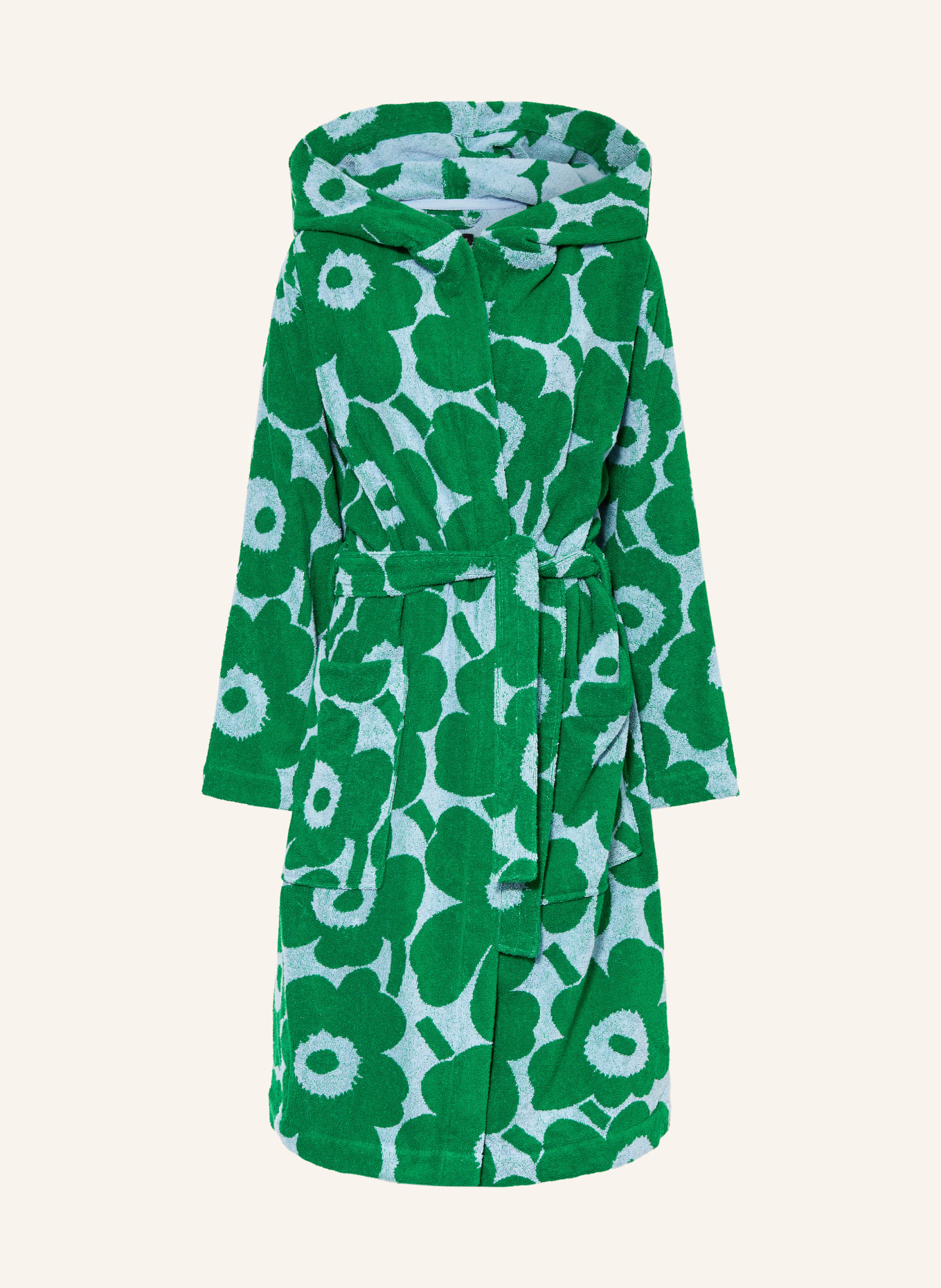 marimekko Unisex-Bademantel PIENI UNIKKO: GRÜN / HELLBLAU