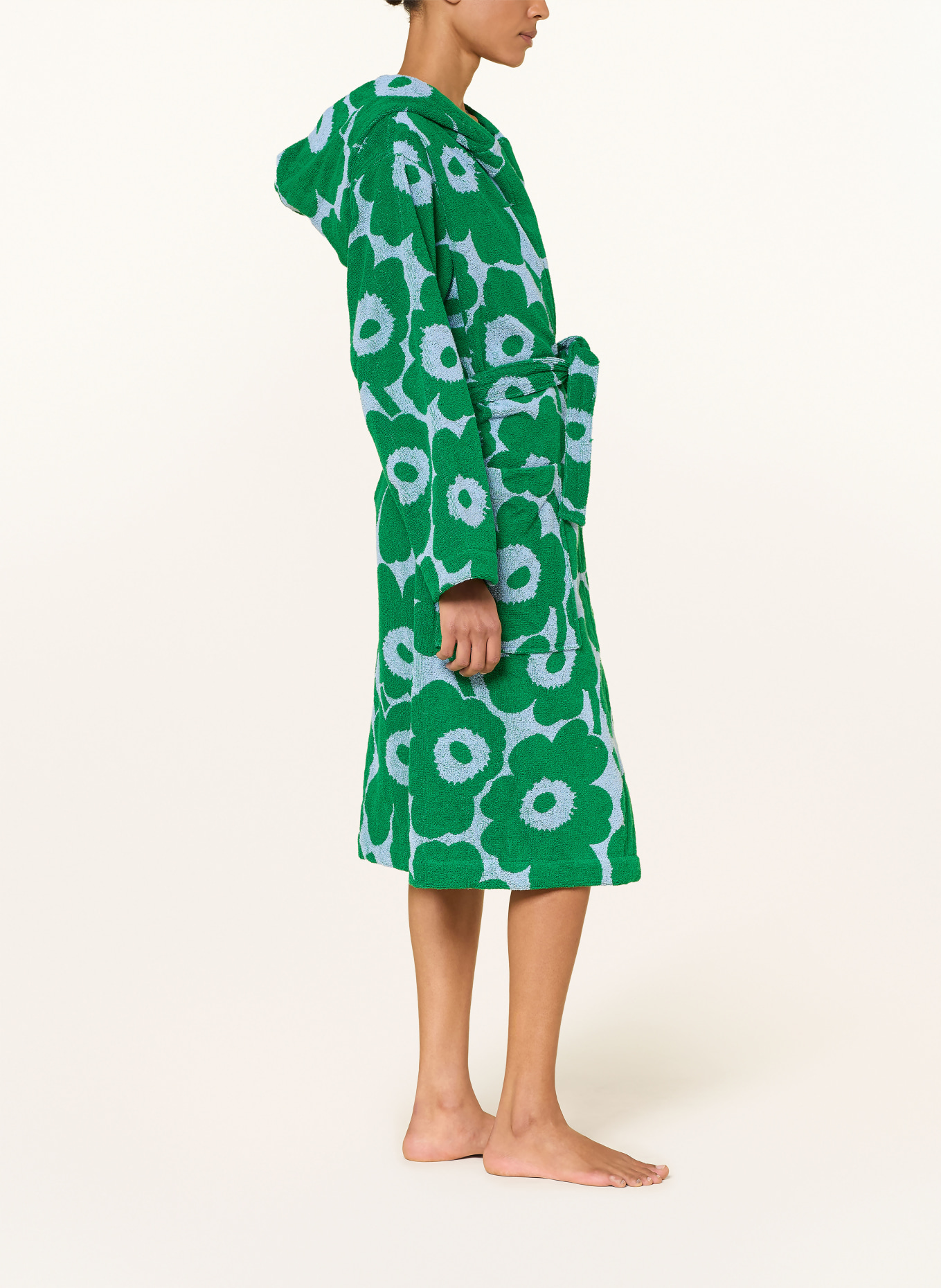 marimekko Unisex-Bademantel PIENI UNIKKO: GRÜN / HELLBLAU