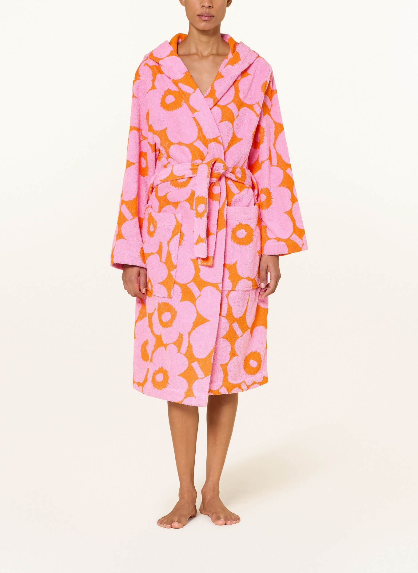 marimekko Unisex-Bademantel PIENI UNIKKO: ROSA / ORANGE