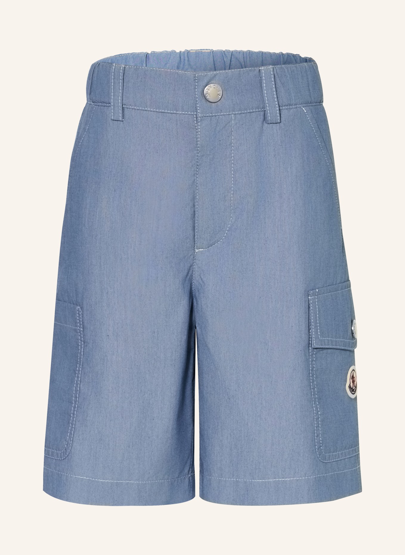 MONCLER enfant Cargoshorts: BLAUW