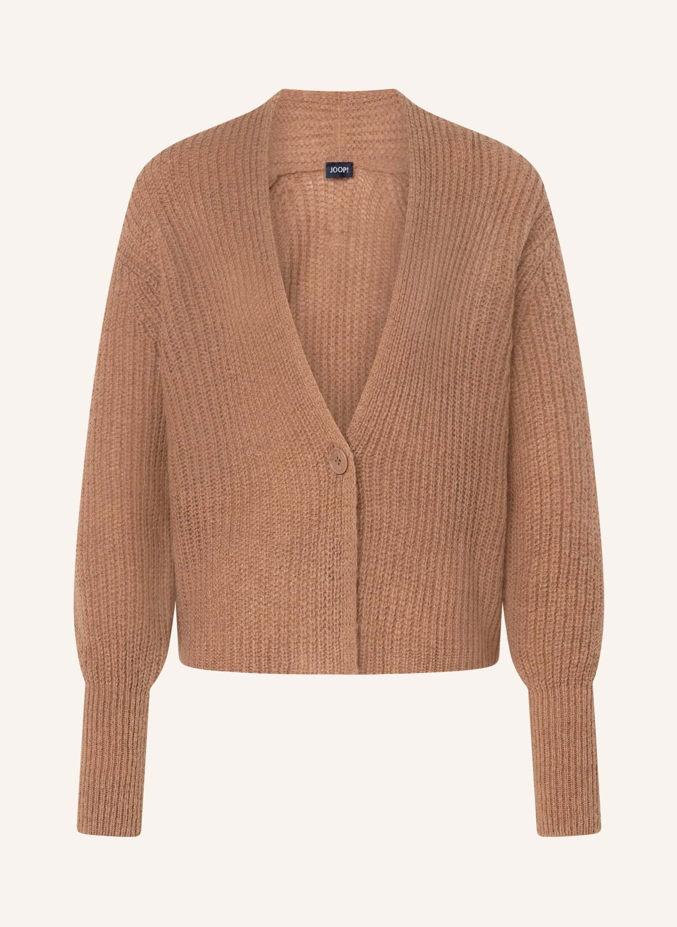 JOOP! Strickjacke KANNA mit Alpaka: COGNAC