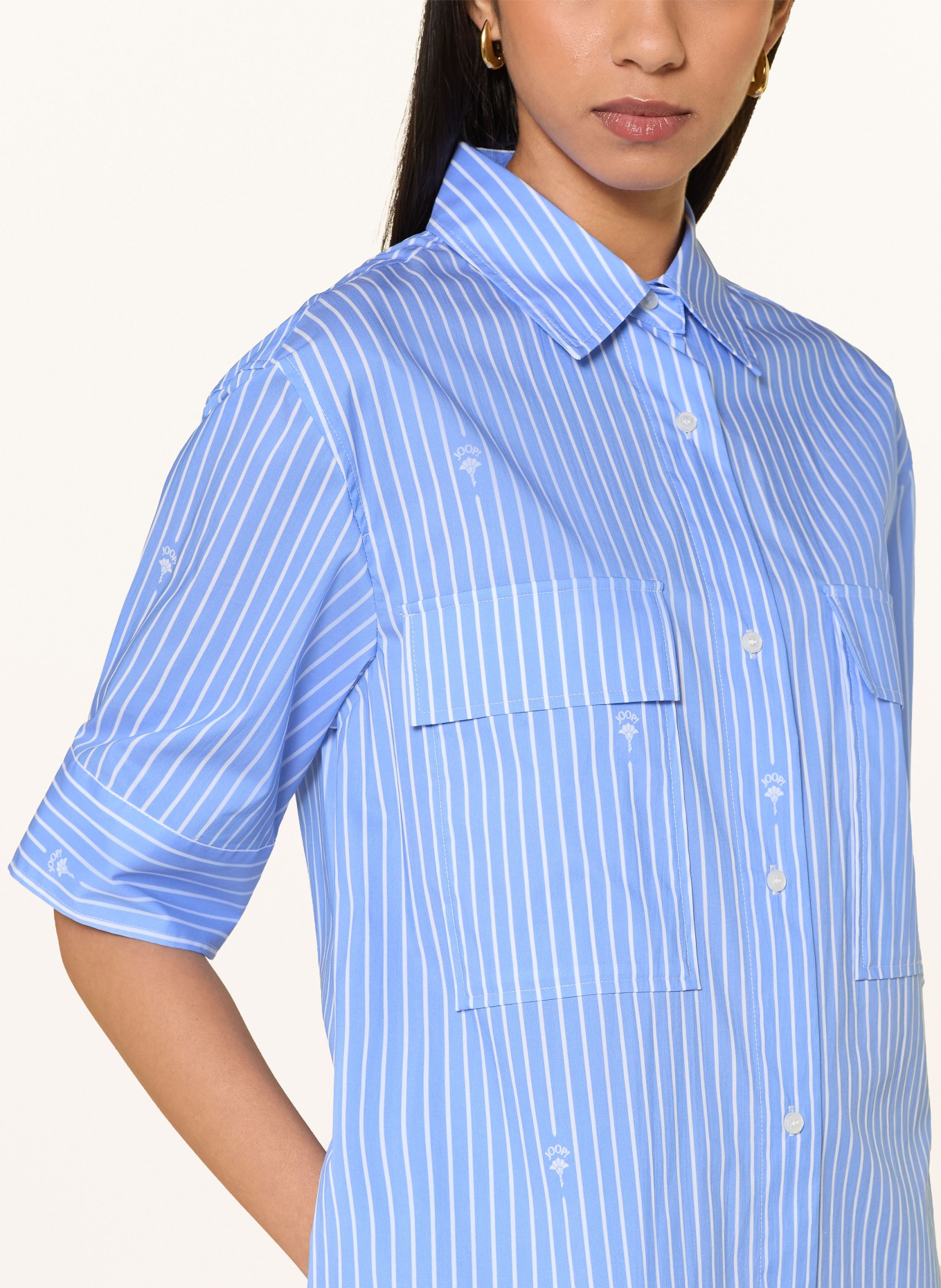 JOOP! DALYIA Wrap Dress: BLUE / WHITE