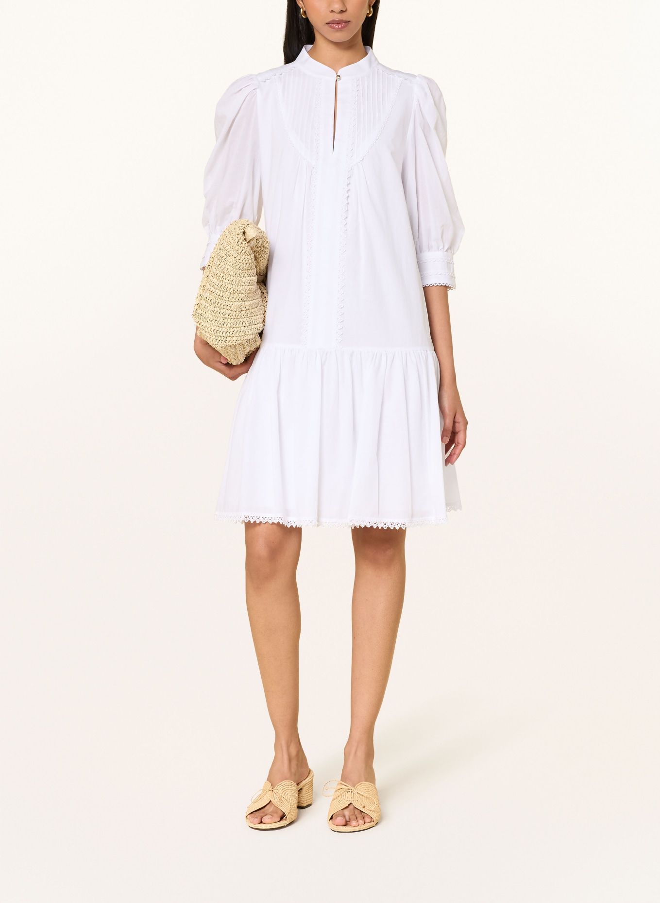 JOOP! Kleid DIDO mit 3/4-Arm: WEISS