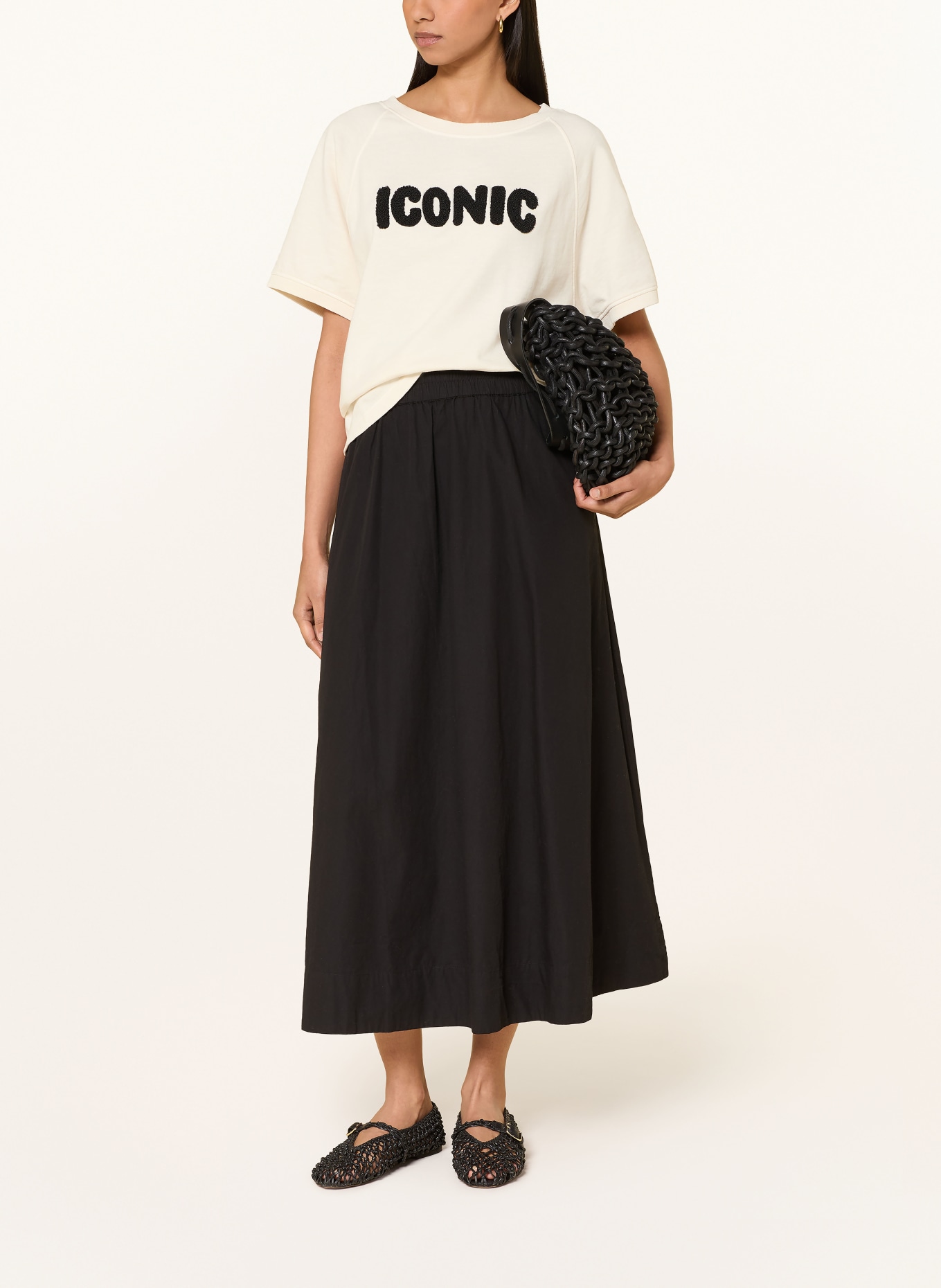 Miss Lagotte Sweatshirt: ECRU / SCHWARZ