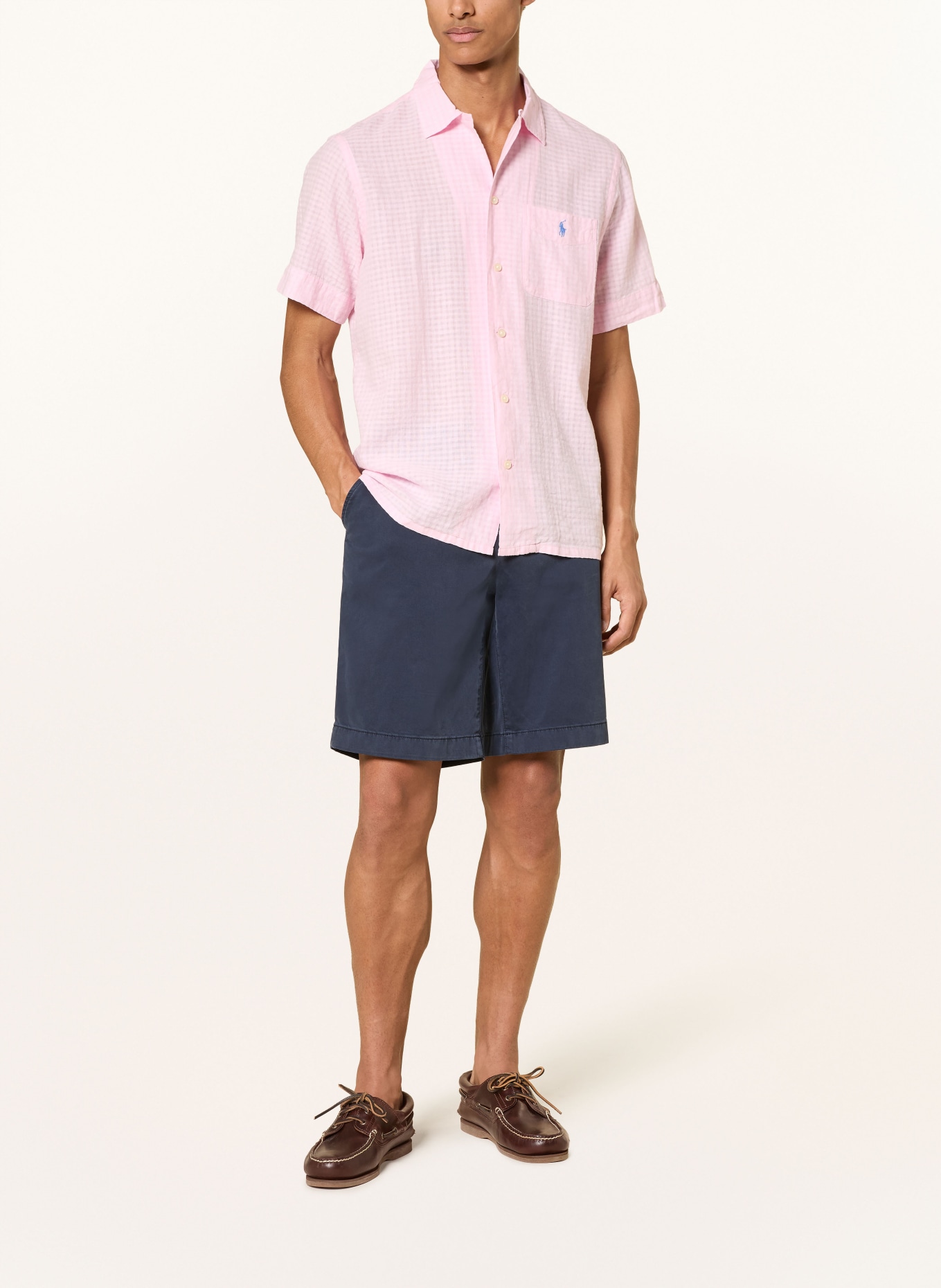 POLO RALPH LAUREN Resorthemd Comfort Fit mit Leinen: ROSA