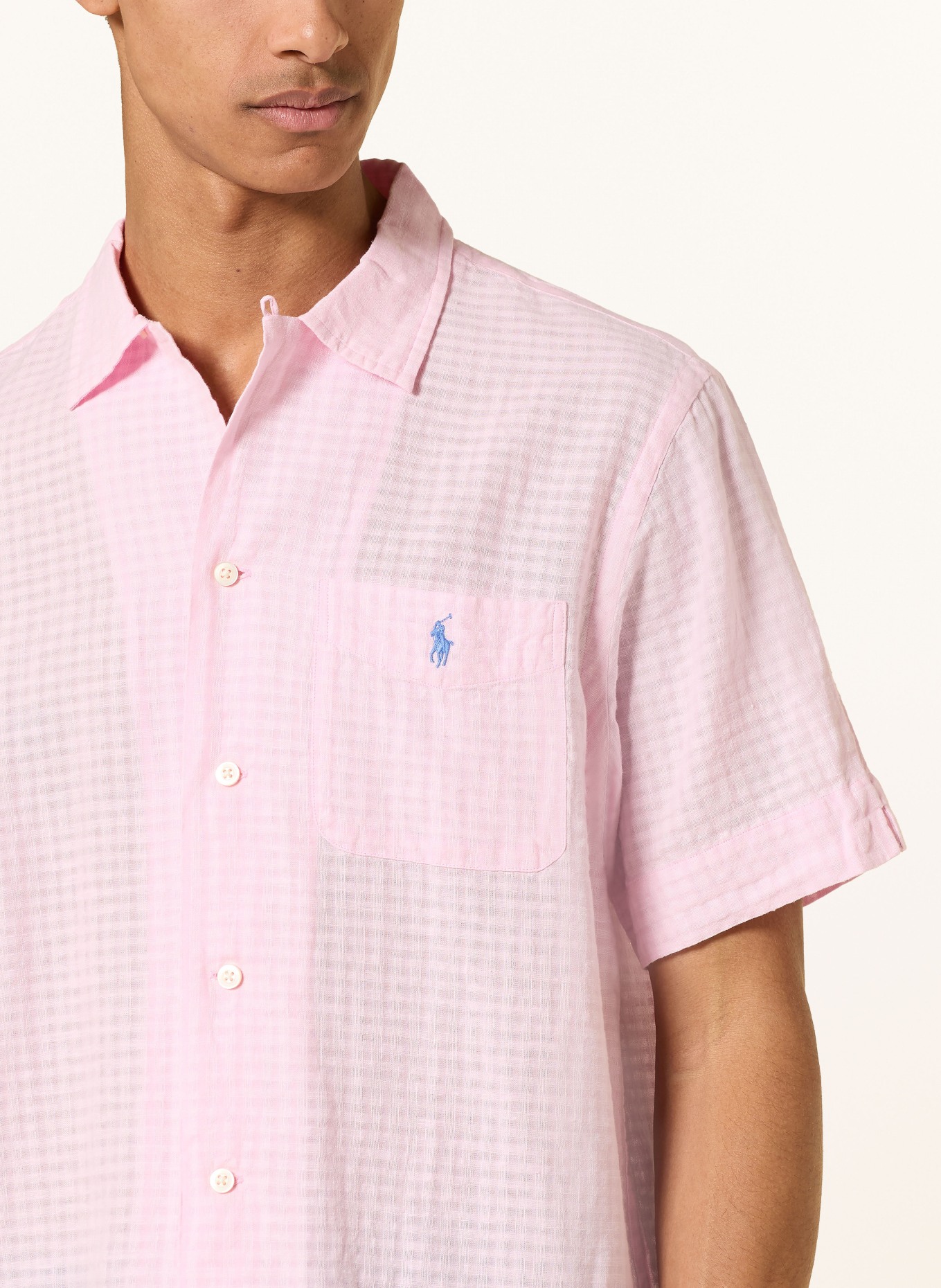 POLO RALPH LAUREN Resorthemd Comfort Fit mit Leinen: ROSA