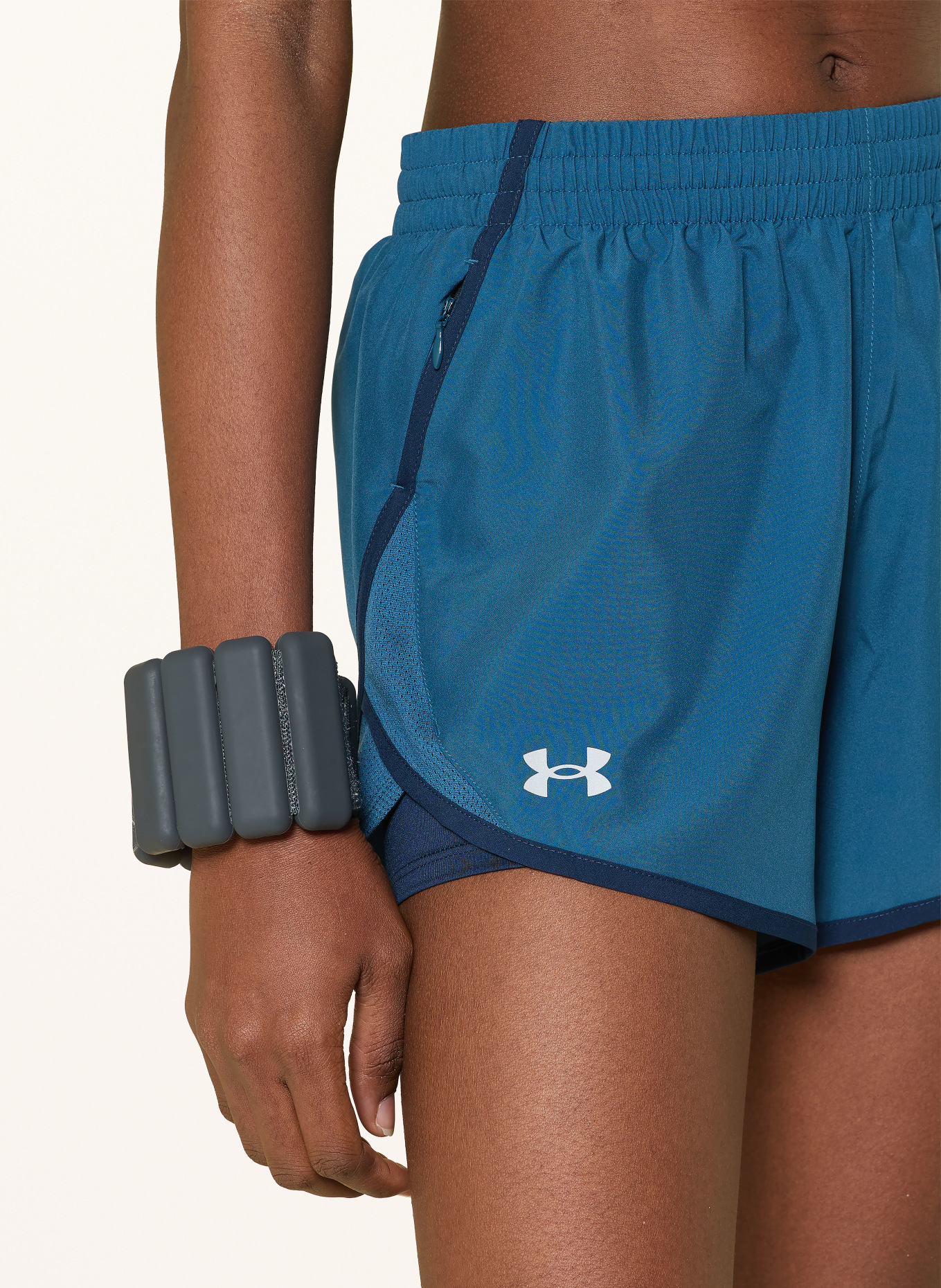 UNDER ARMOUR UA FLY BY 2-in-1 Workout Shorts: TEAL