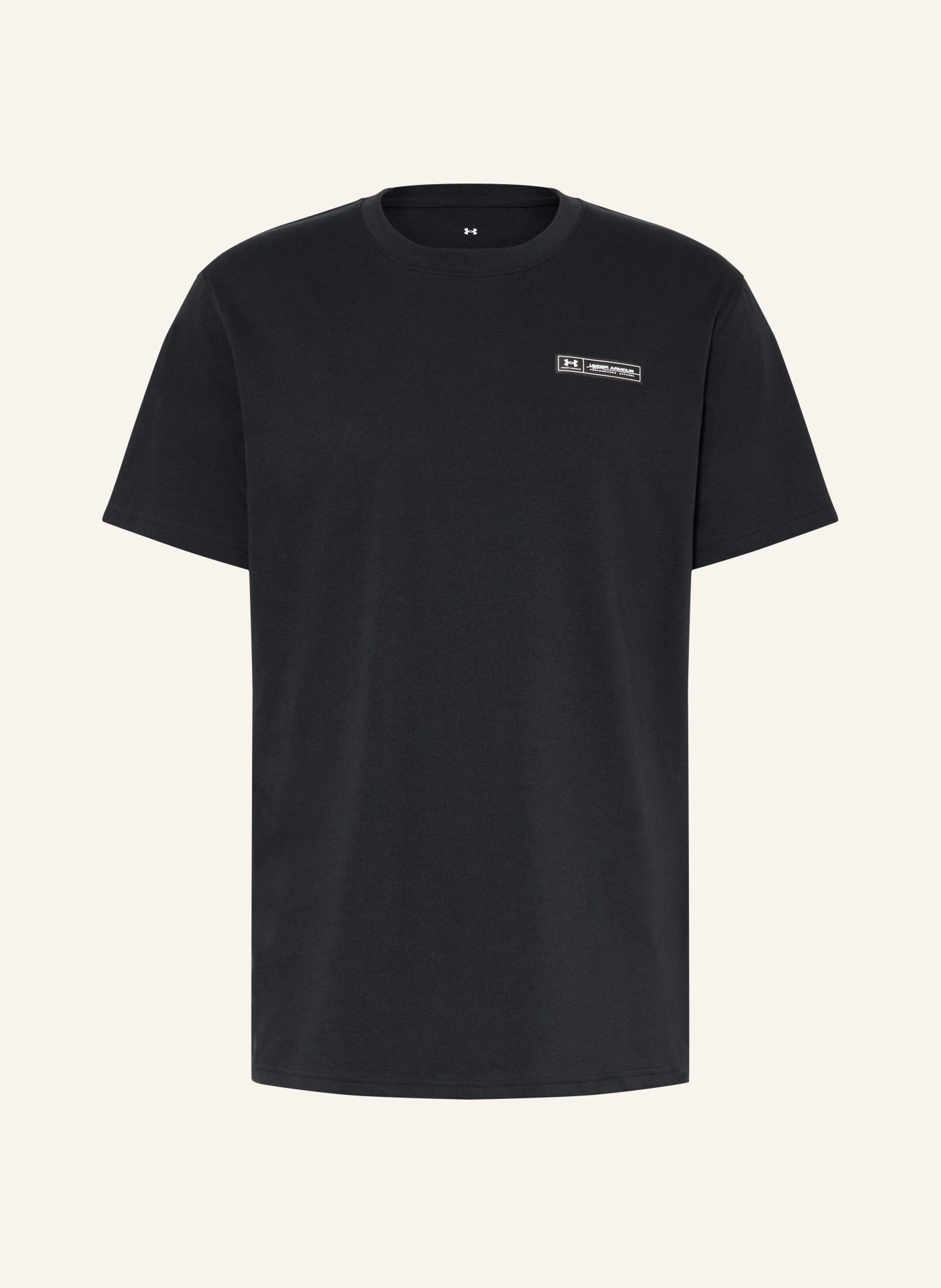 UNDER ARMOUR T-Shirt UA HW ARMOUR LABEL: SCHWARZ