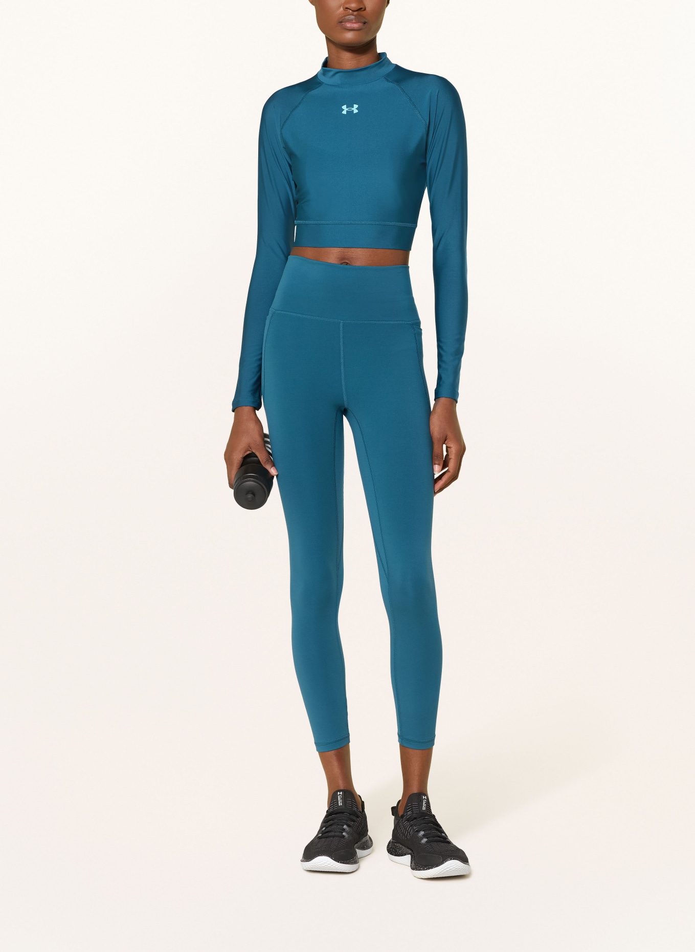 UNDER ARMOUR Longsleeve UA HEATGEAR: PETROL