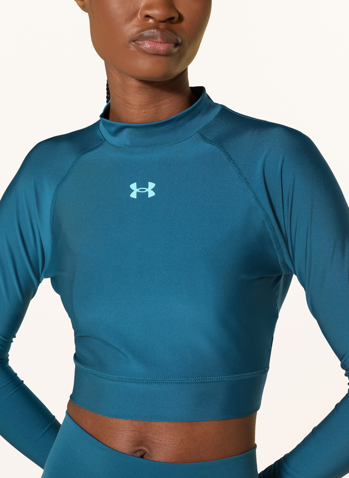 UNDER ARMOUR Longsleeve UA HEATGEAR: PETROL