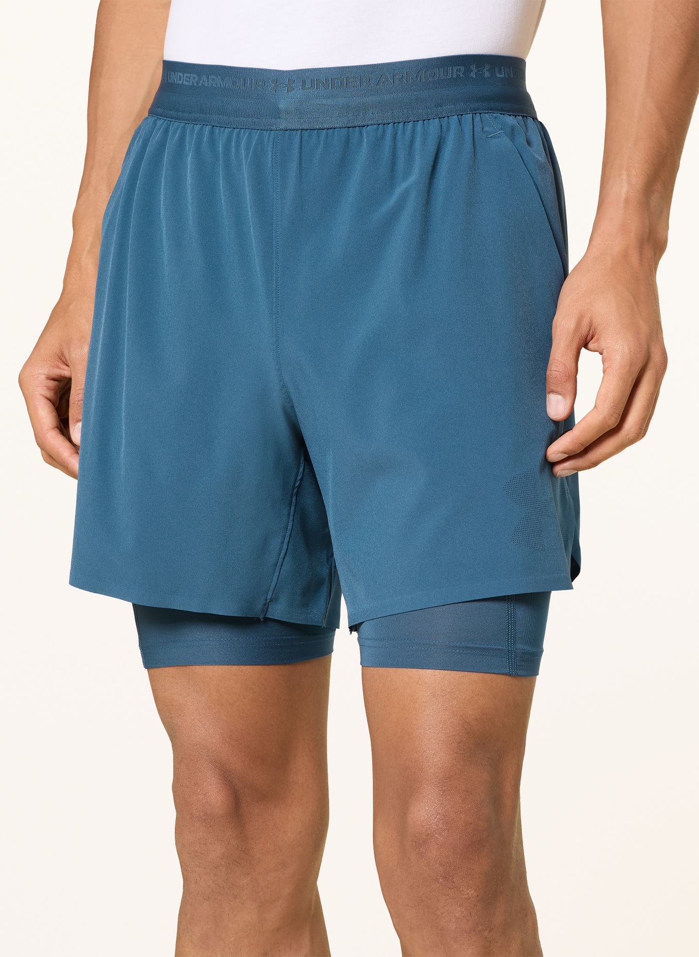 UNDER ARMOUR 2-in-1 Running Shorts UA VANISH ELITE: TEAL
