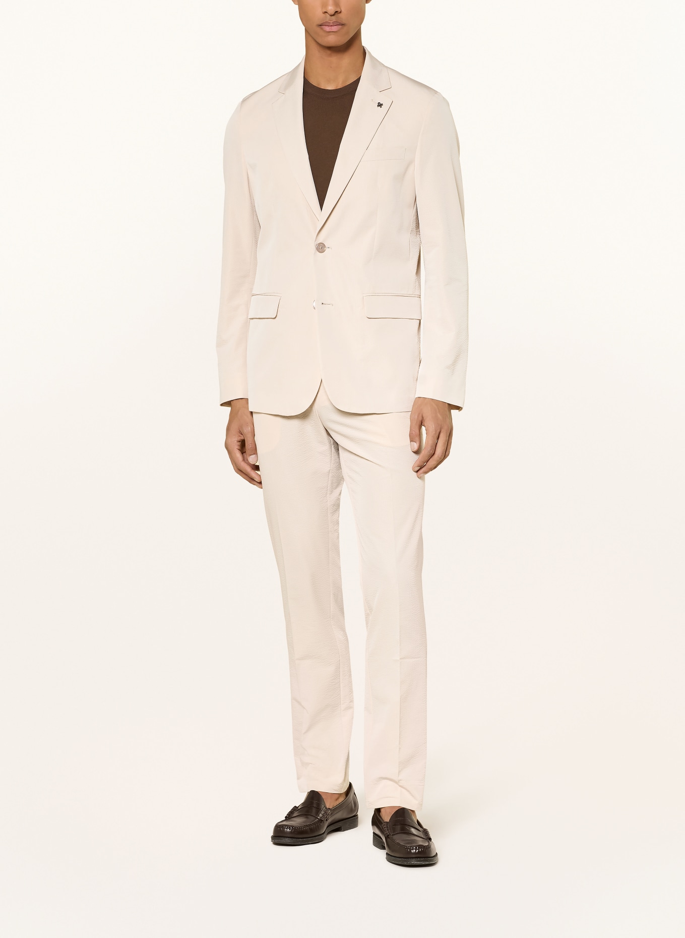 DISTRETTO 12 AREZZO Slim Fit Blazer: 0077 Travertino