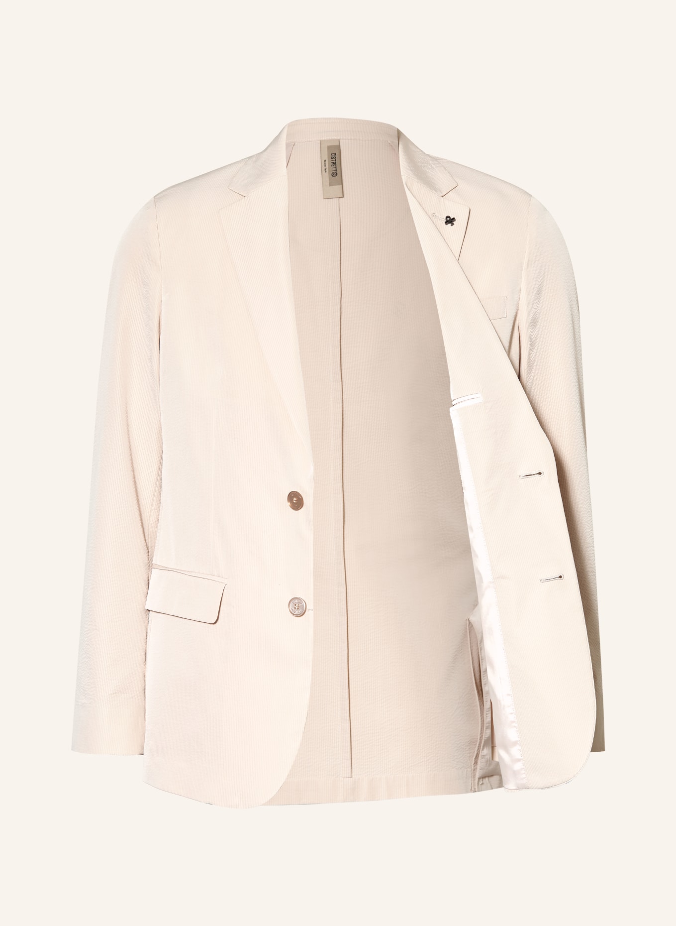 DISTRETTO 12 AREZZO Slim Fit Blazer: 0077 Travertino