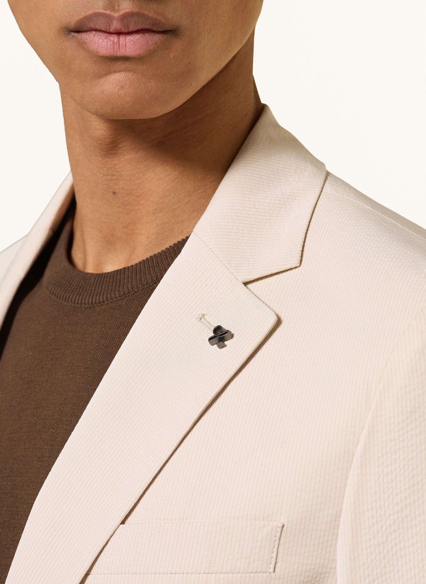 DISTRETTO 12 AREZZO Slim Fit Blazer: 0077 Travertino