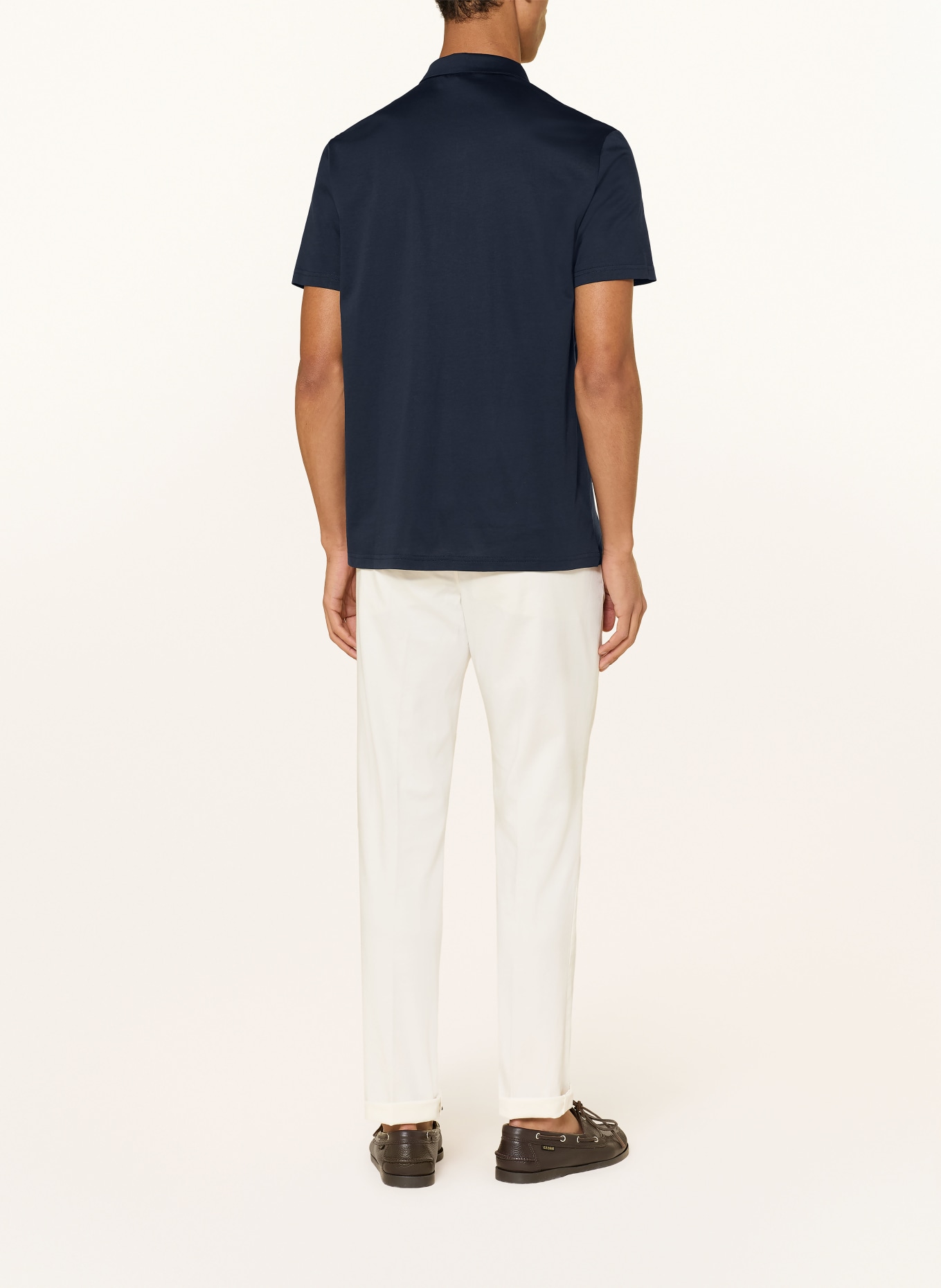 DISTRETTO 12 Jersey-Poloshirt MENTA: DUNKELBLAU