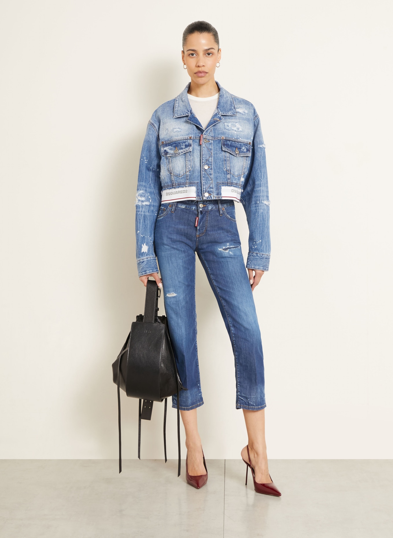 DSQUARED2 Kurtka dżinsowa: 470 NAVY BLUE