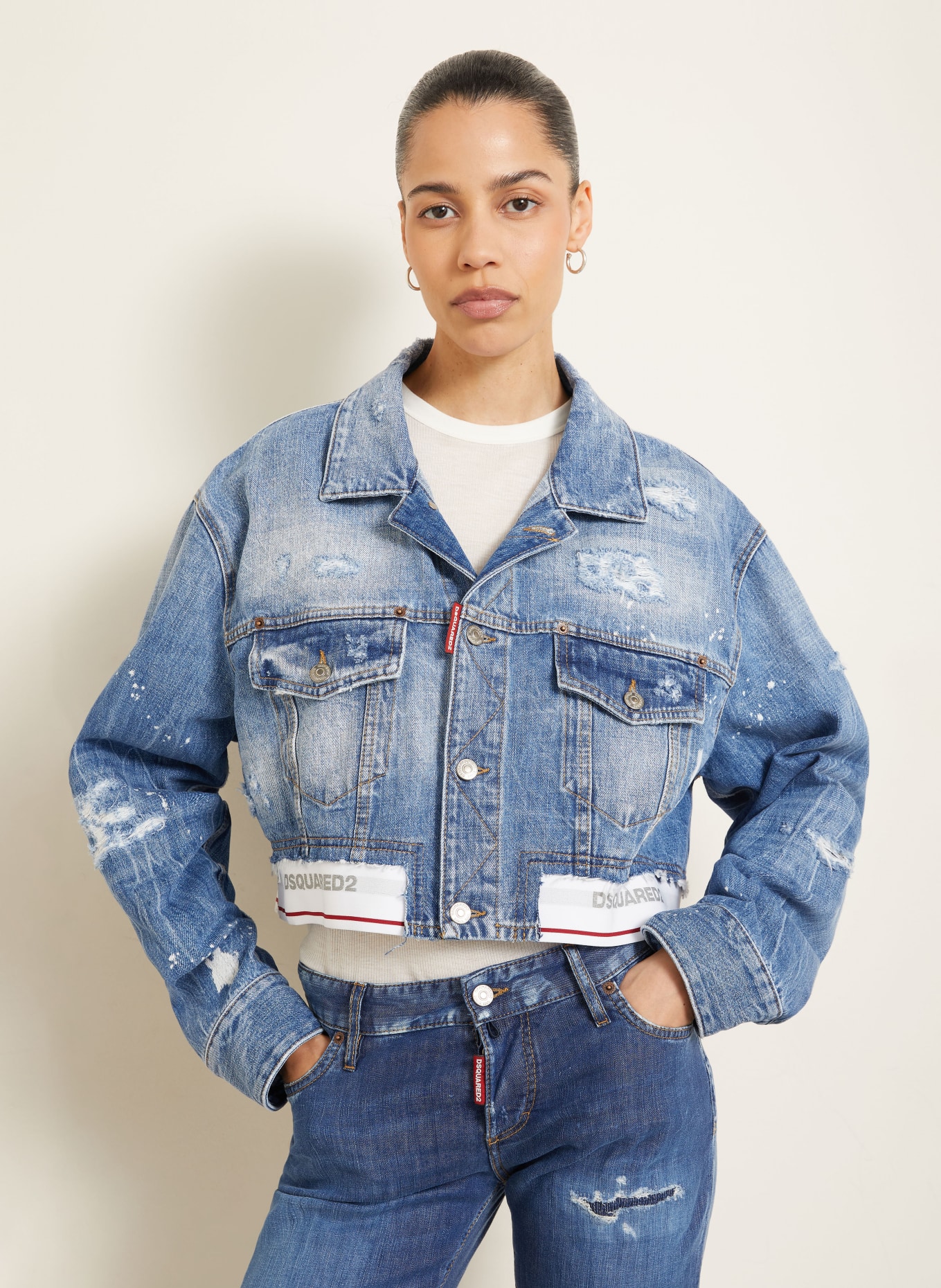 DSQUARED2 Kurtka dżinsowa: 470 NAVY BLUE