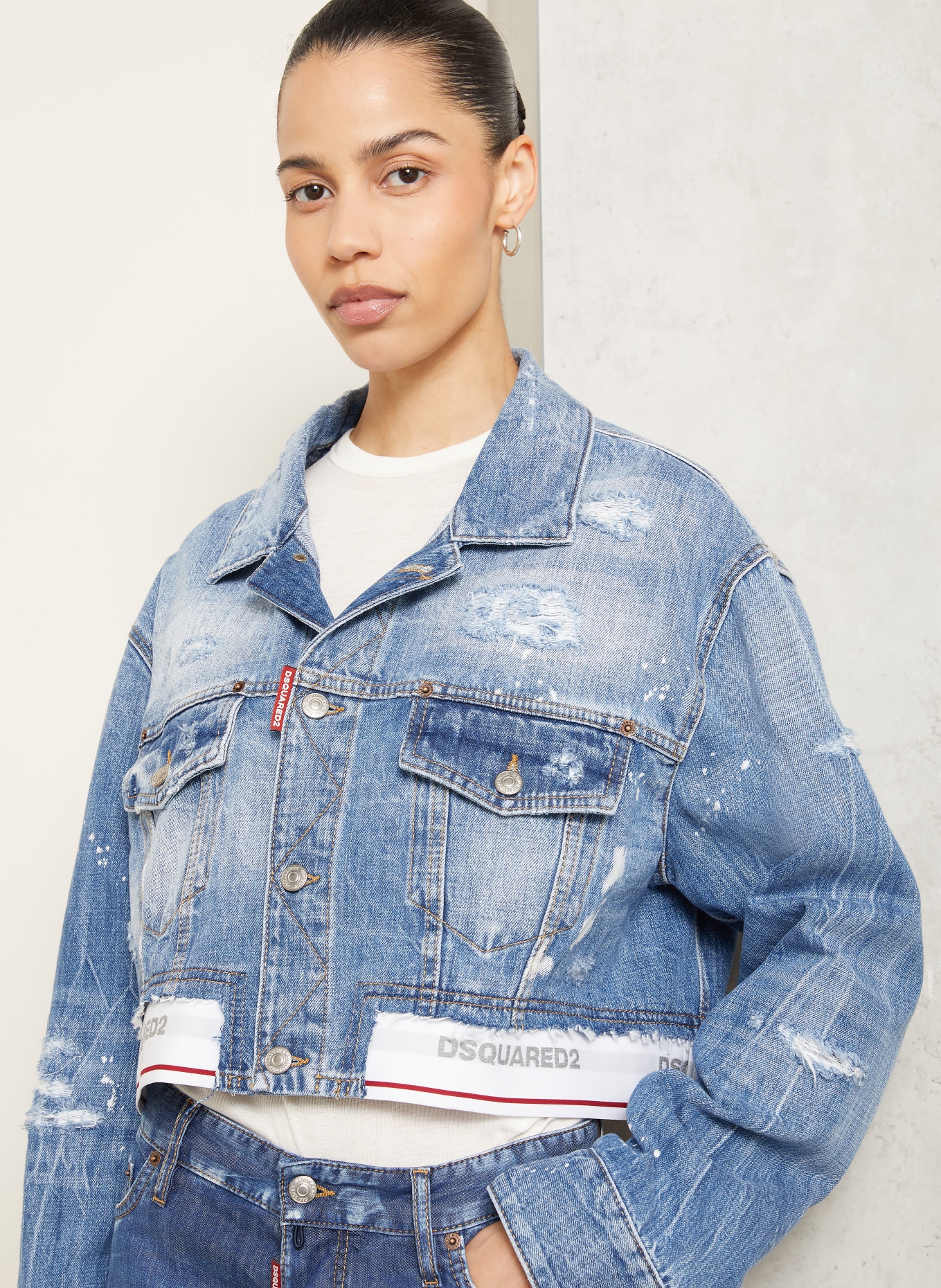 DSQUARED2 Kurtka dżinsowa: 470 NAVY BLUE