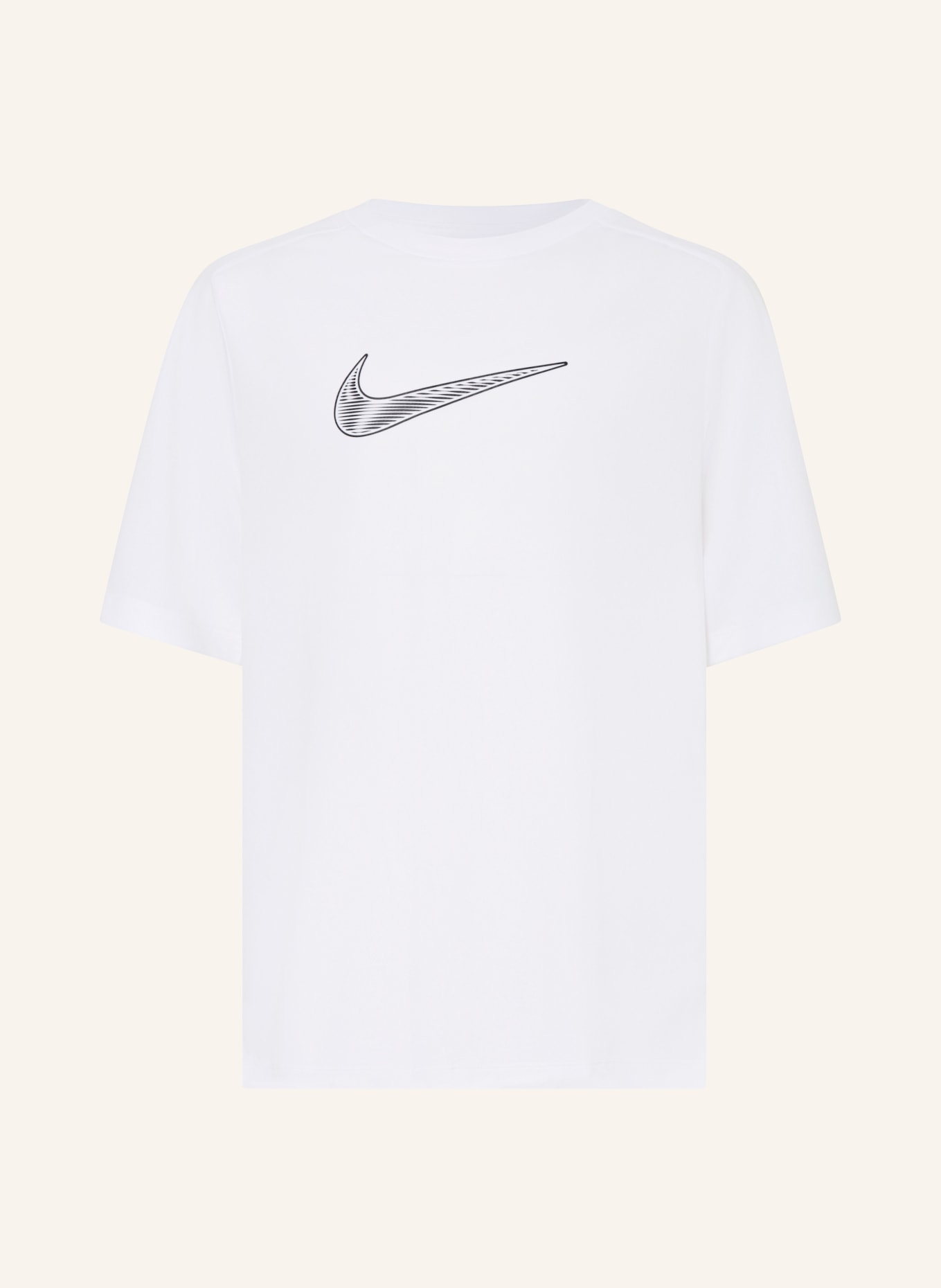 Nike T-Shirt: WEISS / SCHWARZ
