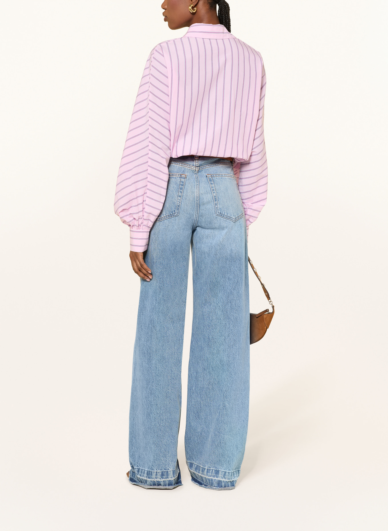 SoSUE Hemdbluse ANTONIA: ROSA / PINK / DUNKELBLAU