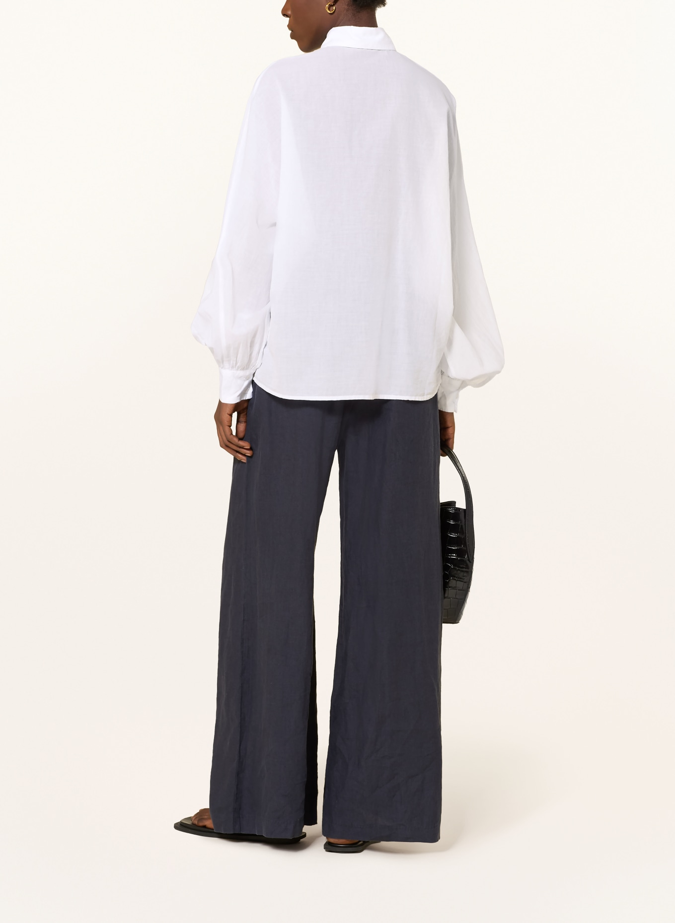 SoSUE Hemdbluse ANTONIA mit Rüschen: WEISS