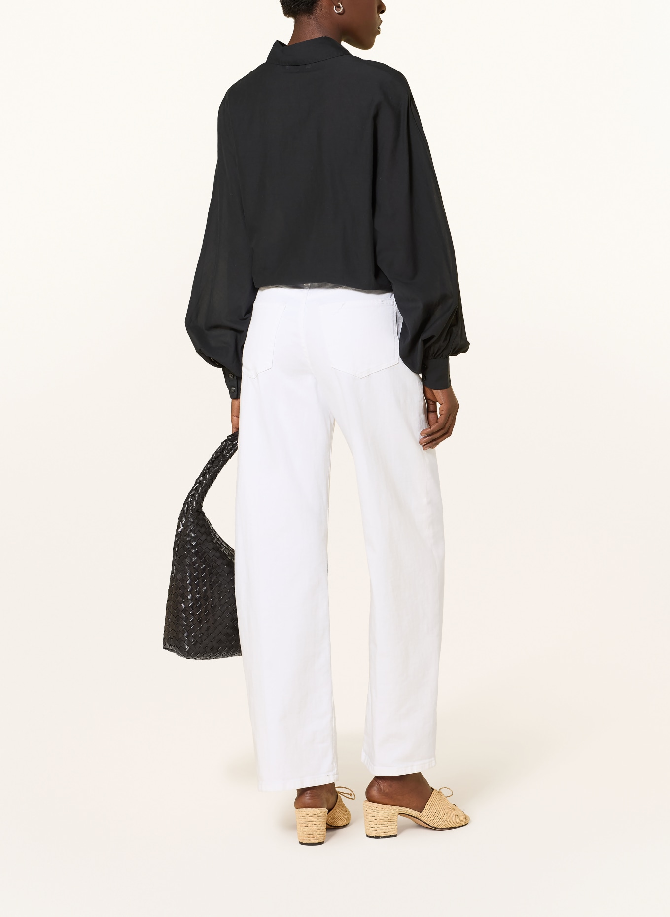 SoSUE Hemdbluse ANTONIA mit Rüschen: SCHWARZ