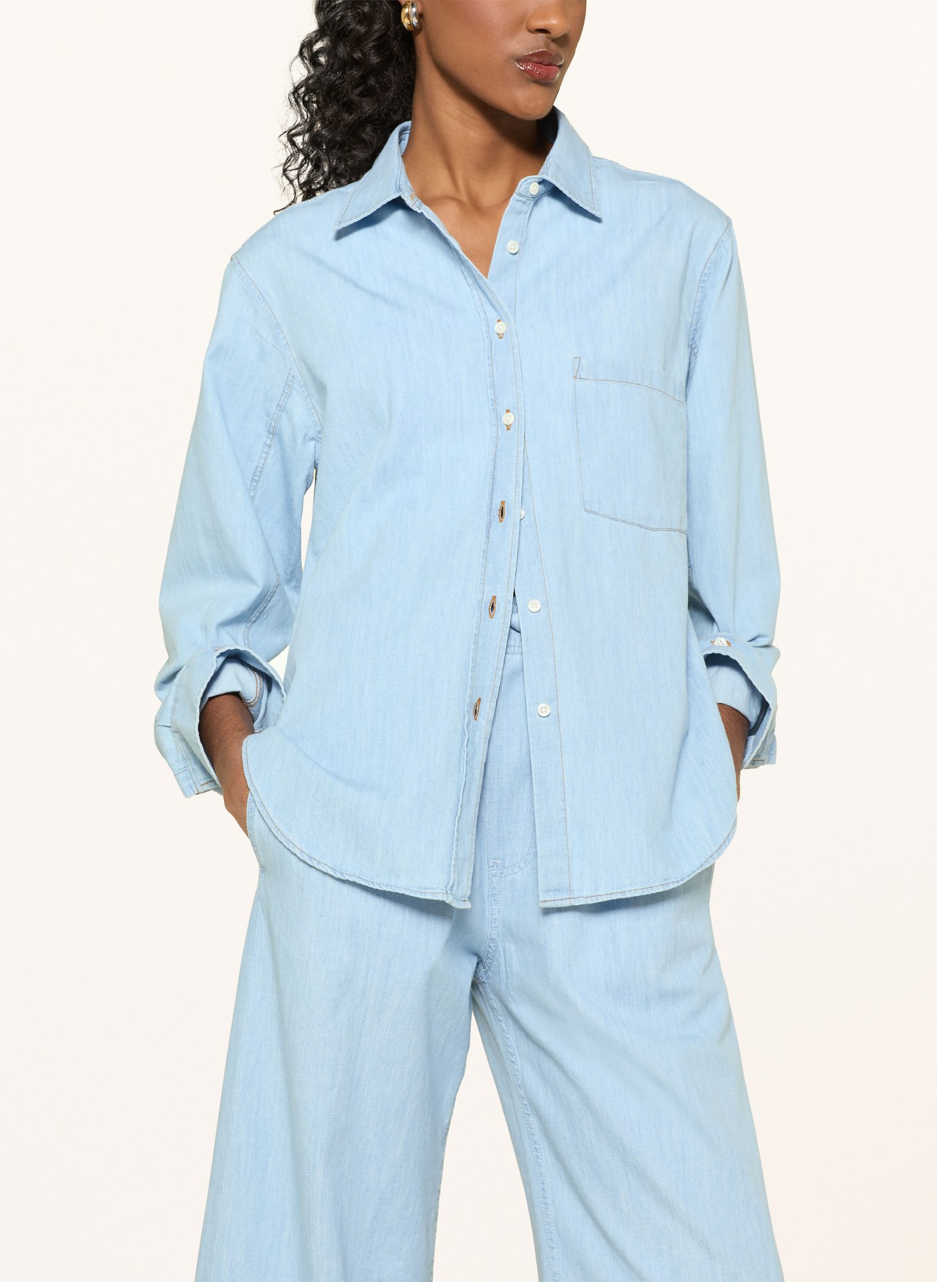 SoSUE Džínová blůza CLASSIC: TMAVĚ MODRÁ