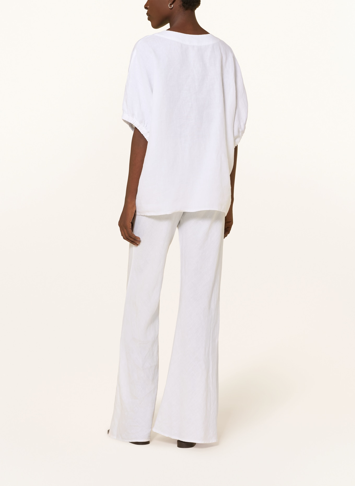 SoSUE Blusenshirt aus Leinen: WEISS