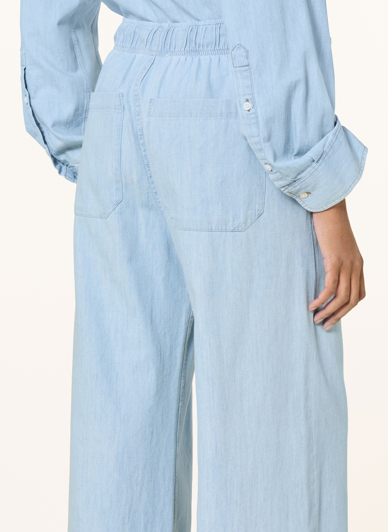 SoSUE Jean à jambes larges ANNA: lde LIGHT DENIM