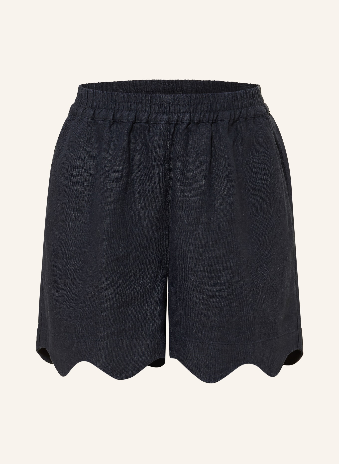 SoSUE lněné šortky: TMAVĚ MODRÁ