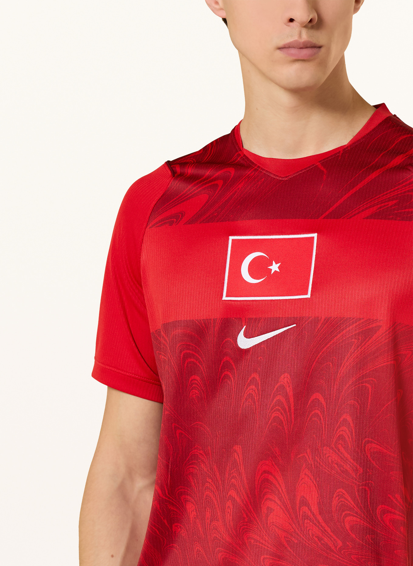 Nike Heimtrikot TÜRKEI 26 AUTHENTIC: ROT / DUNKELROT / WEISS