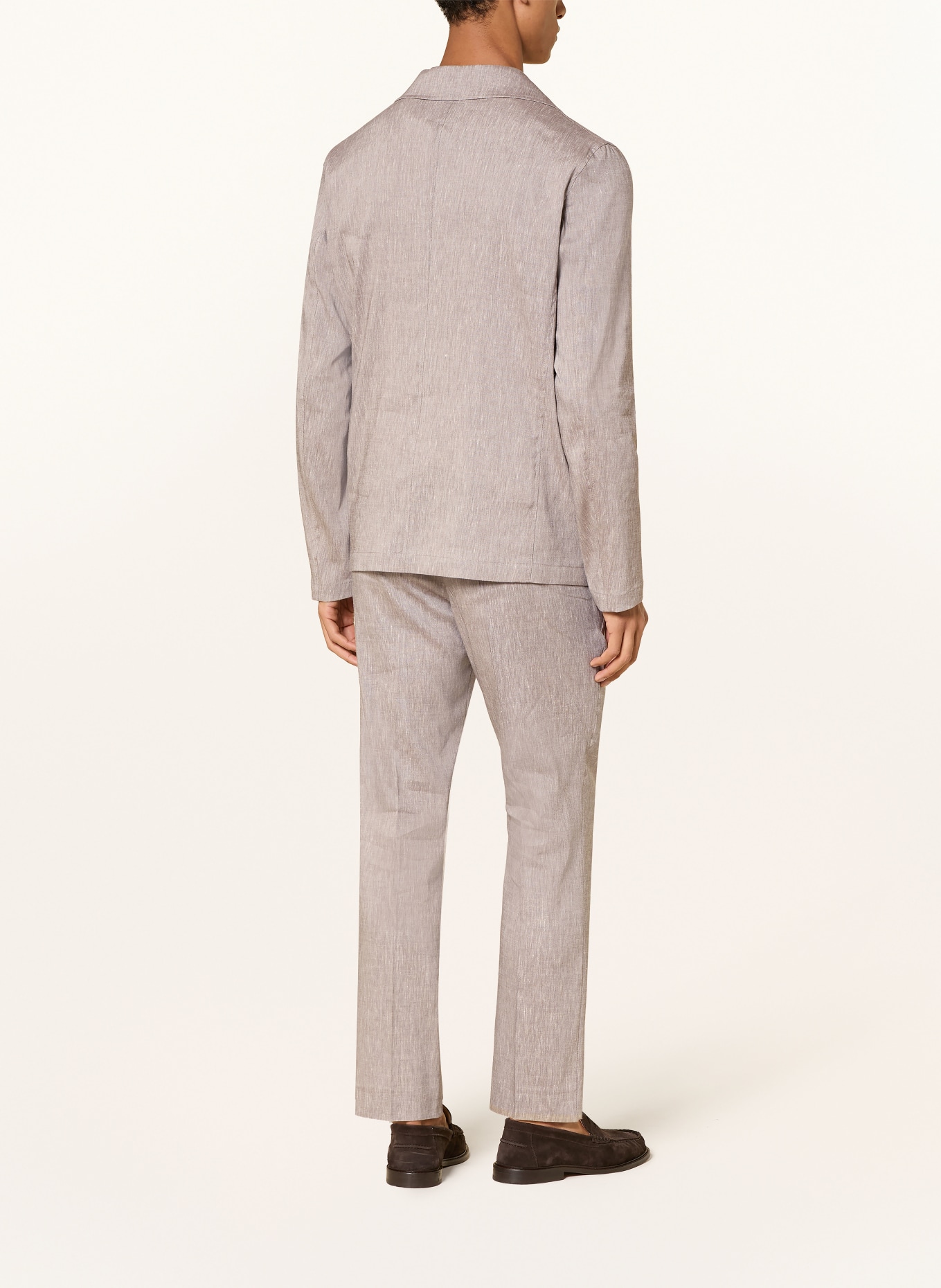 PAUL Overshirt mit Leinen: HELLBRAUN