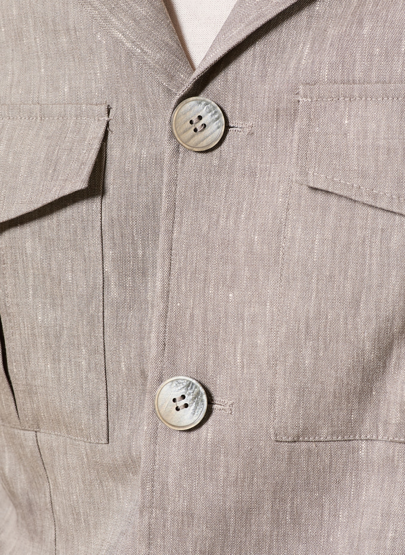 PAUL Overshirt mit Leinen: HELLBRAUN