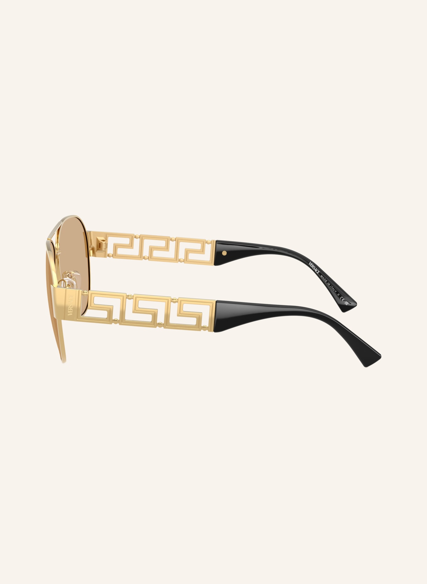 VERSACE Sonnenbrille VE2289: GOLD/ GELB VERSPIEGELT