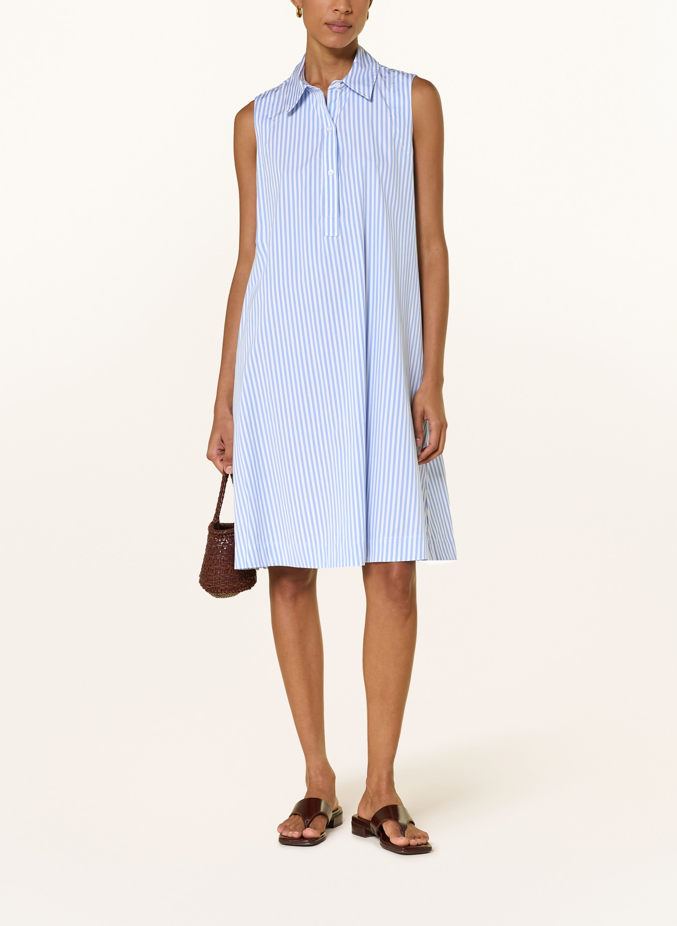 rossana diva Overhemdjurk: LICHTBLAUW / WIT