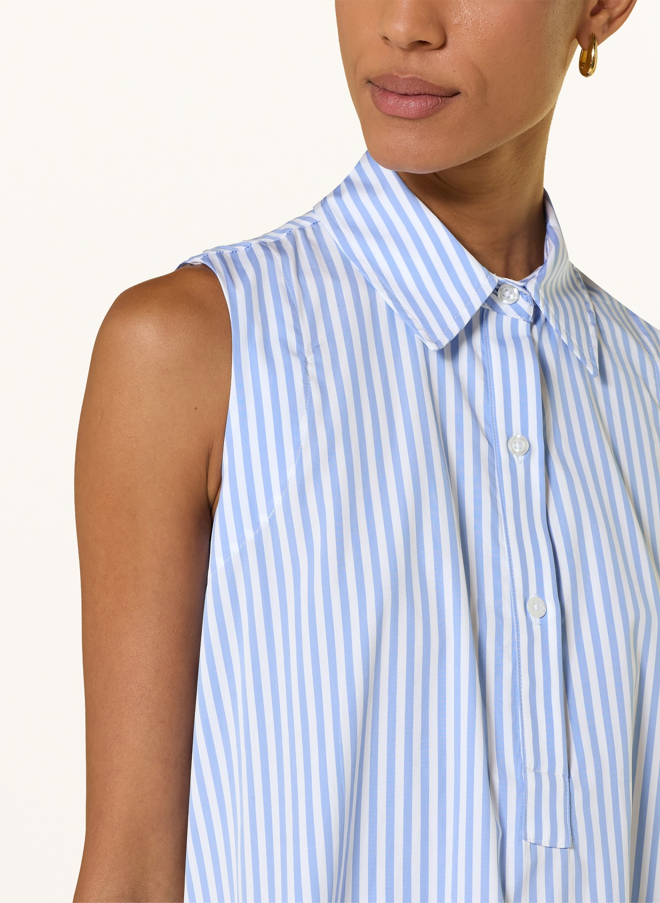 rossana diva Overhemdjurk: LICHTBLAUW / WIT