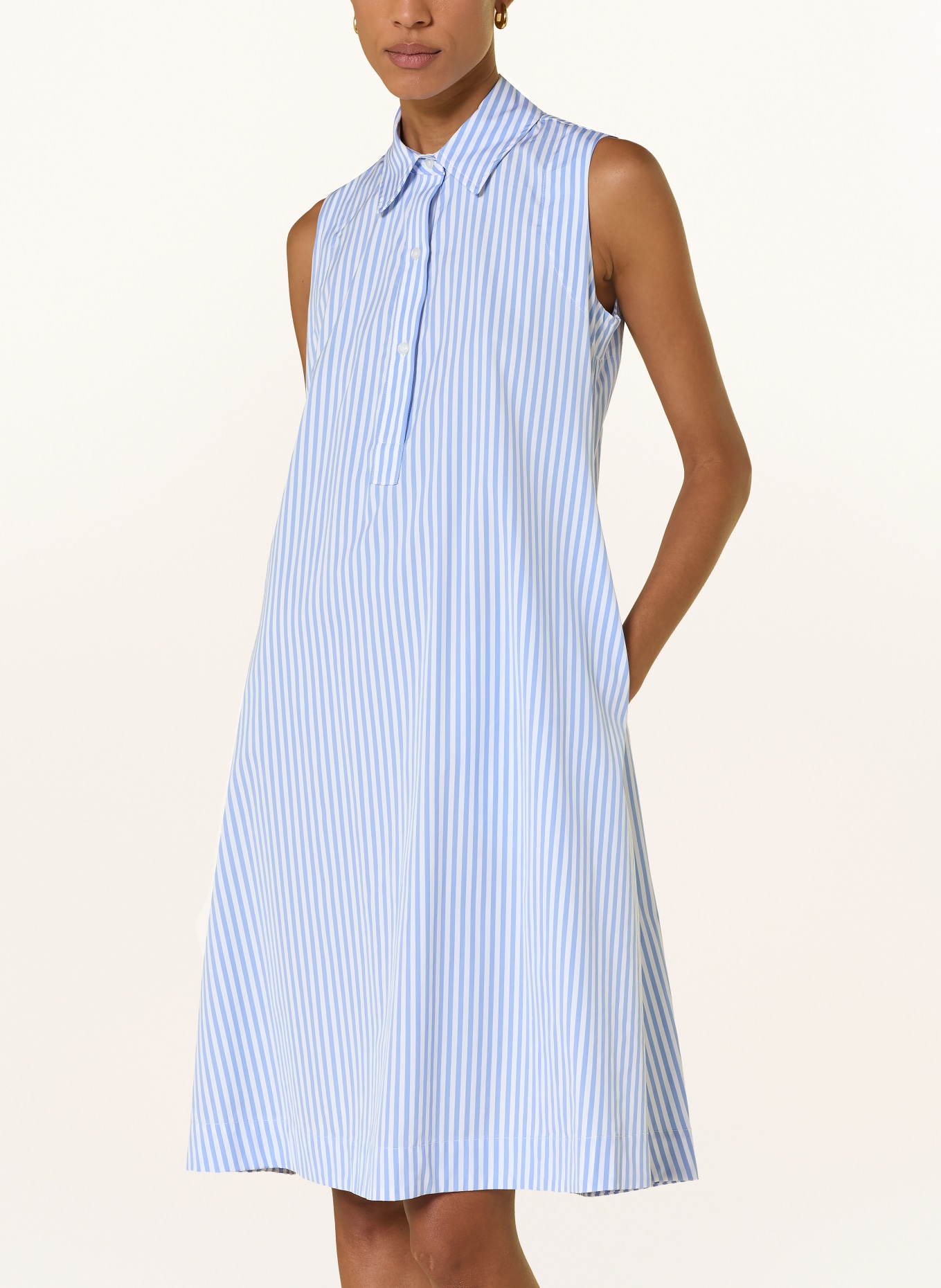 rossana diva Overhemdjurk: LICHTBLAUW / WIT