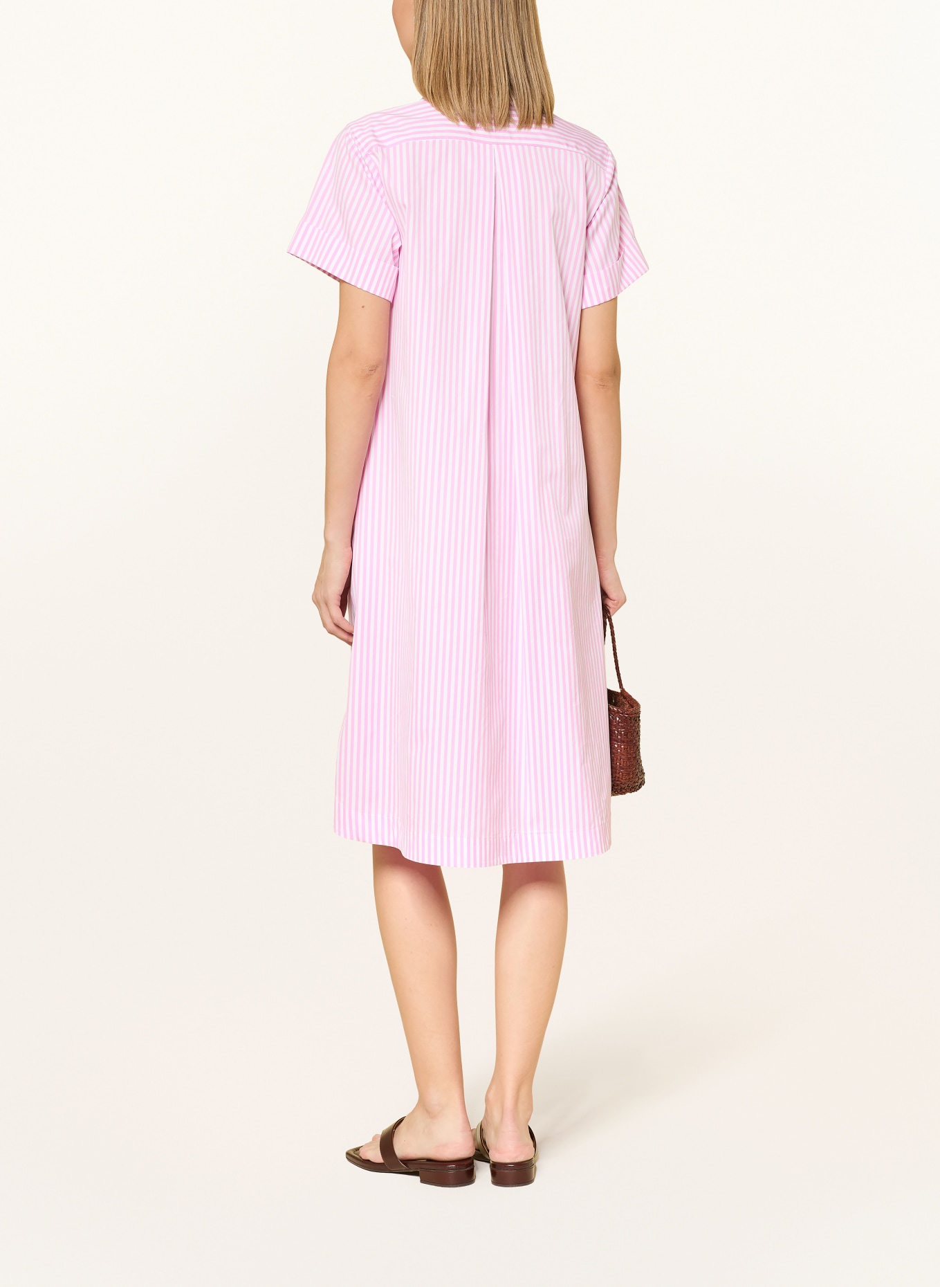 rossana diva Robe chemise: ROSE / BLANC