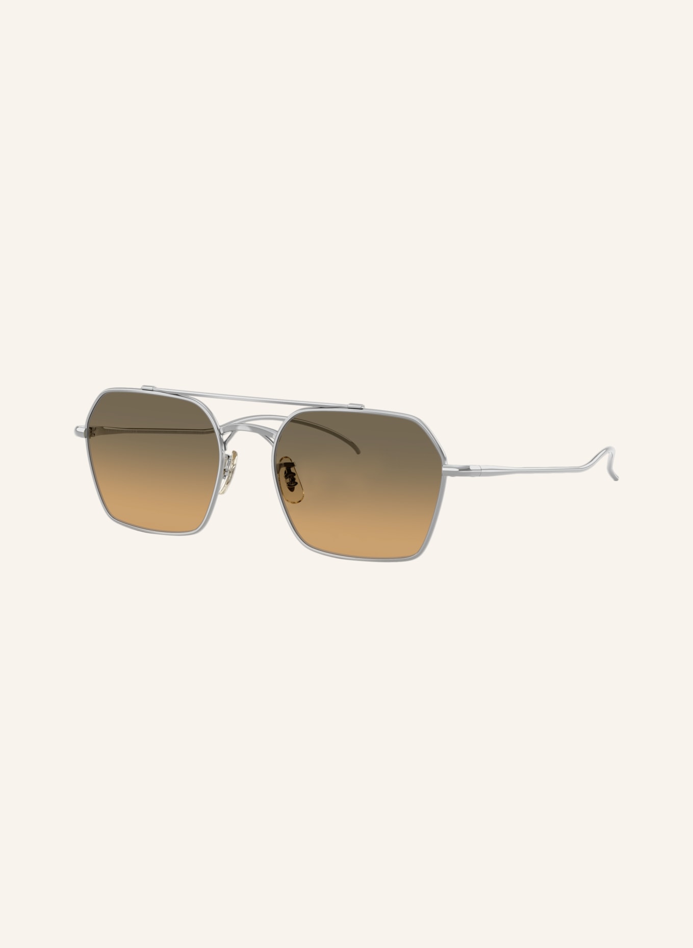 OLIVER PEOPLES Sonnenbrille OV1365ST: SILBER/ OLIV VERLAUF