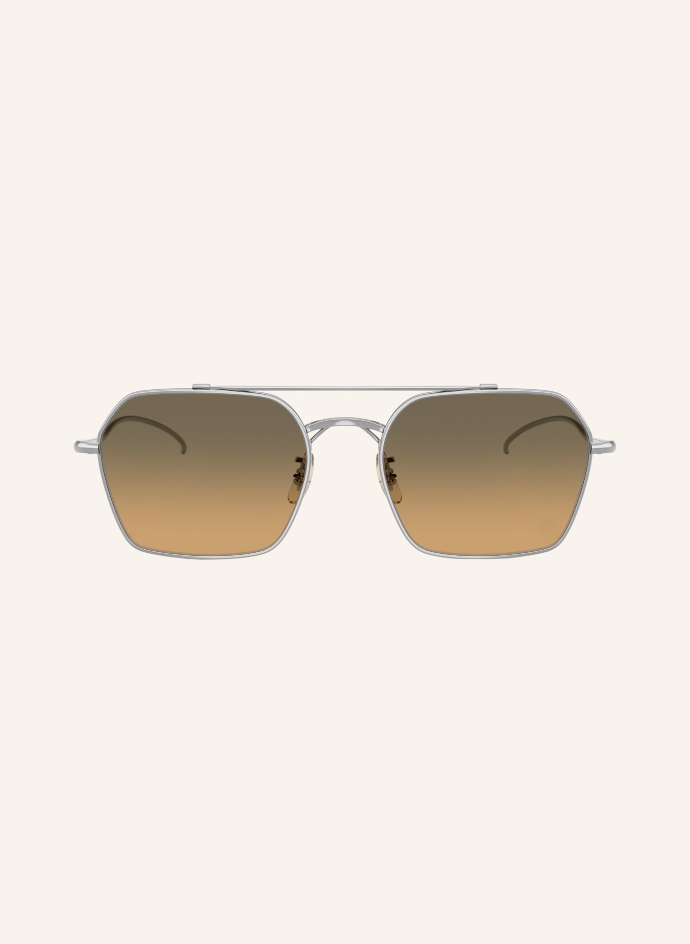 OLIVER PEOPLES Sonnenbrille OV1365ST: SILBER/ OLIV VERLAUF